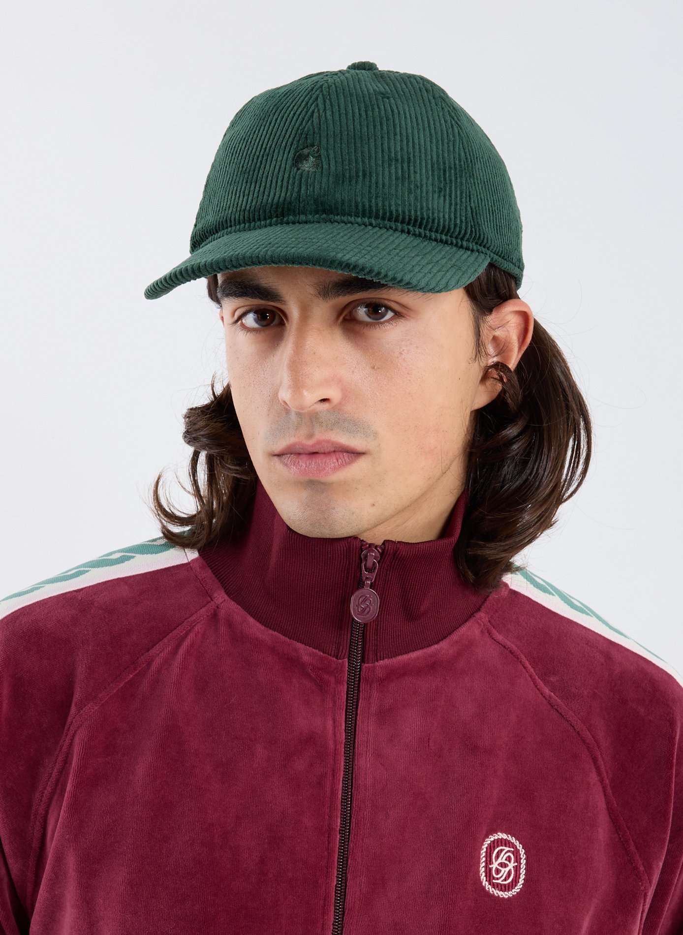 Casquette Harlem brodée en coton CARHARTT WIP Vert