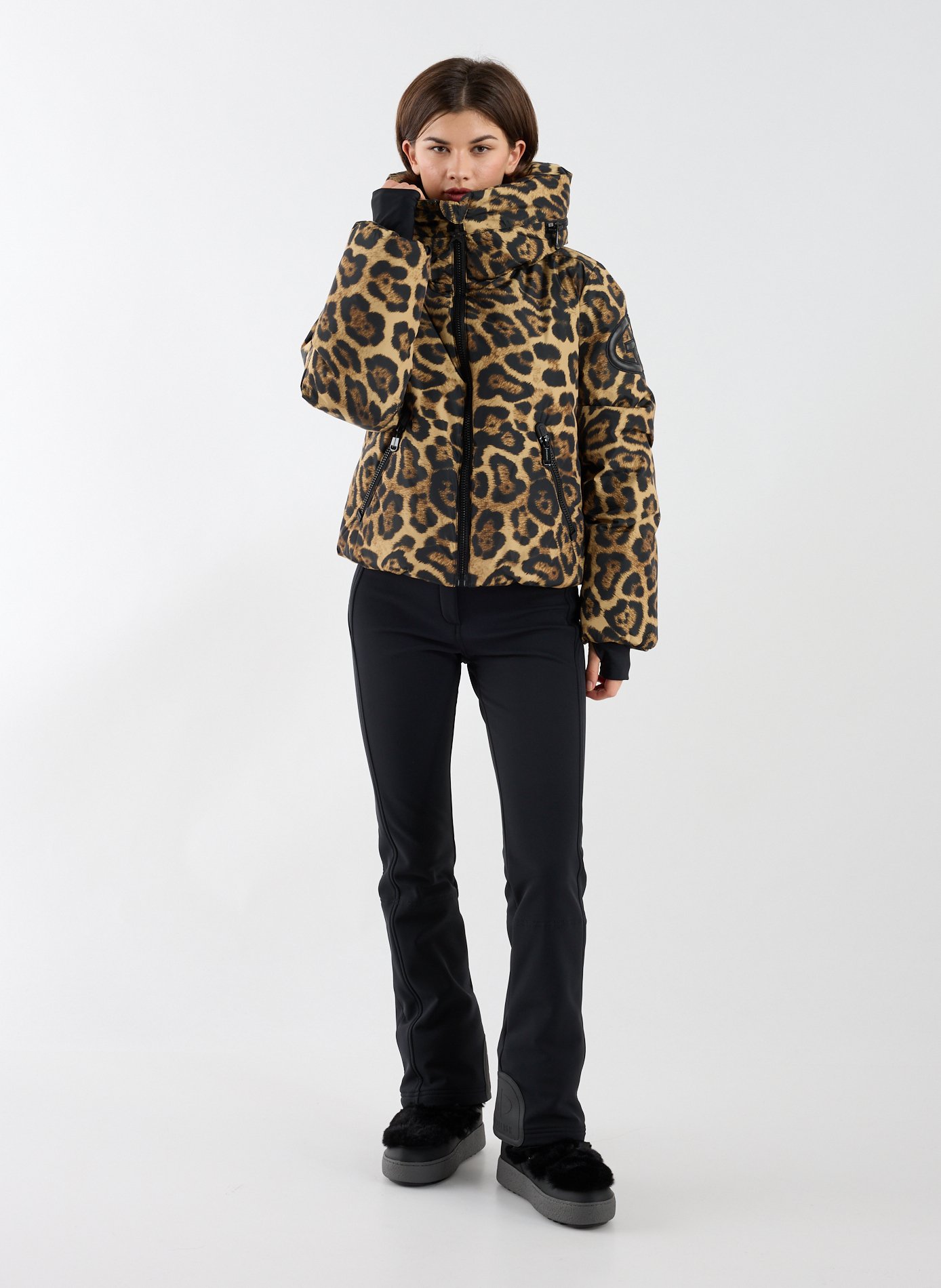 Doudoune à capuche amovible imprimée GOLDBERGH Multicolore