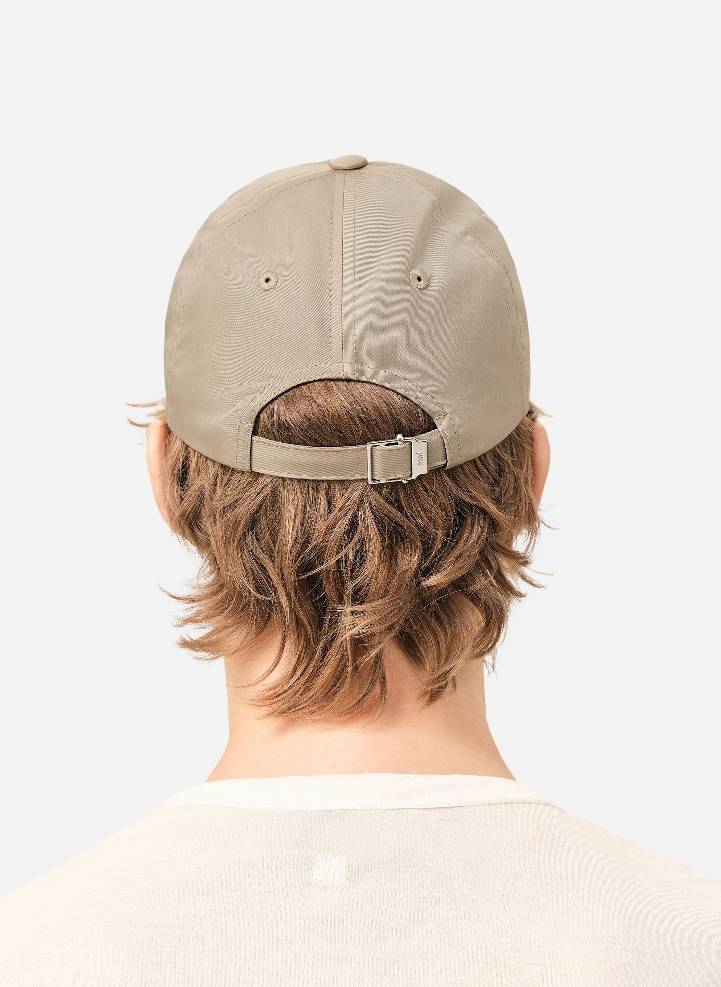 Casquette rivet ami de coeur unisexe en nylon AMI PARIS Beige