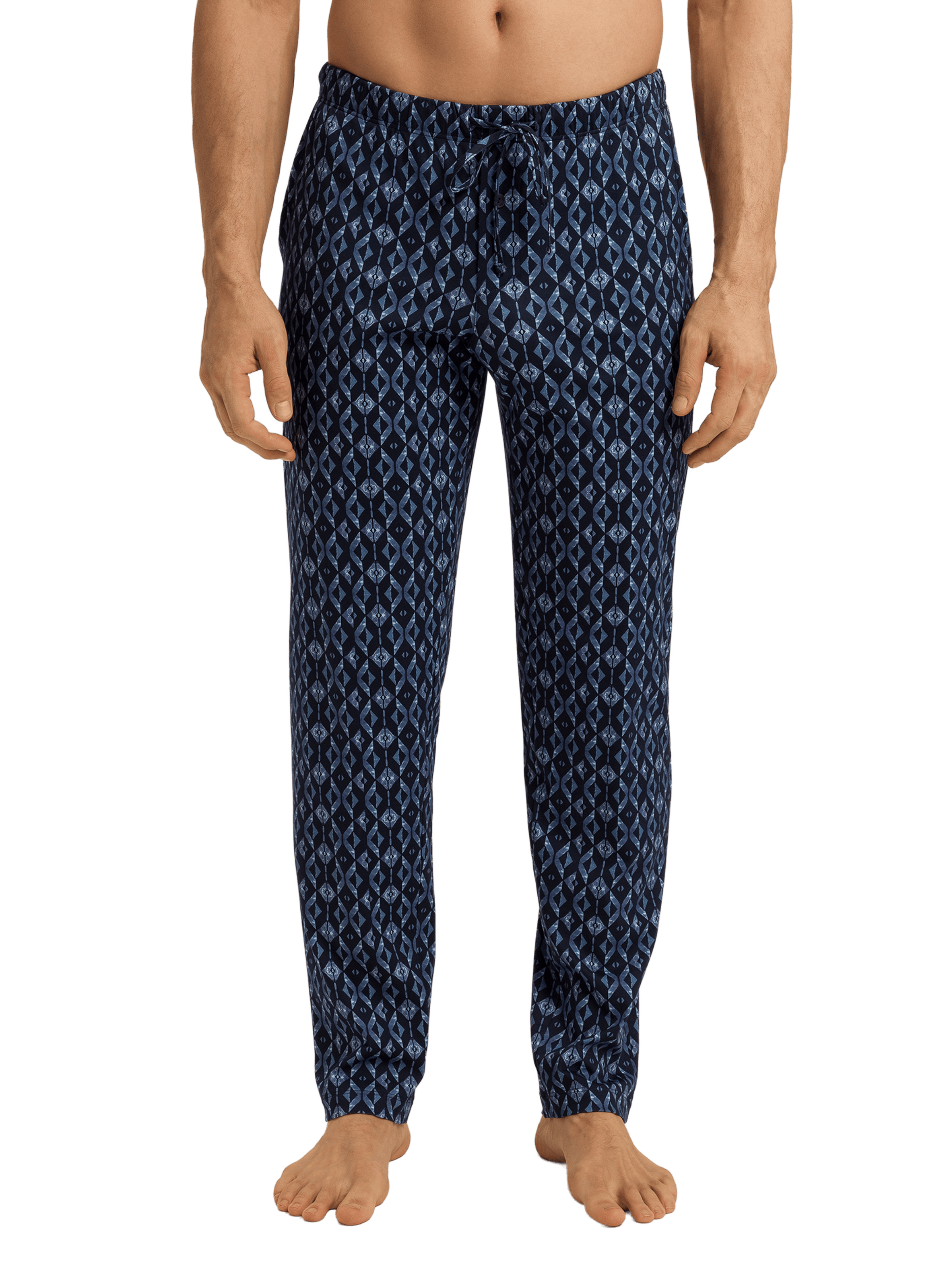 HANRO Patterned pajama pants Blue