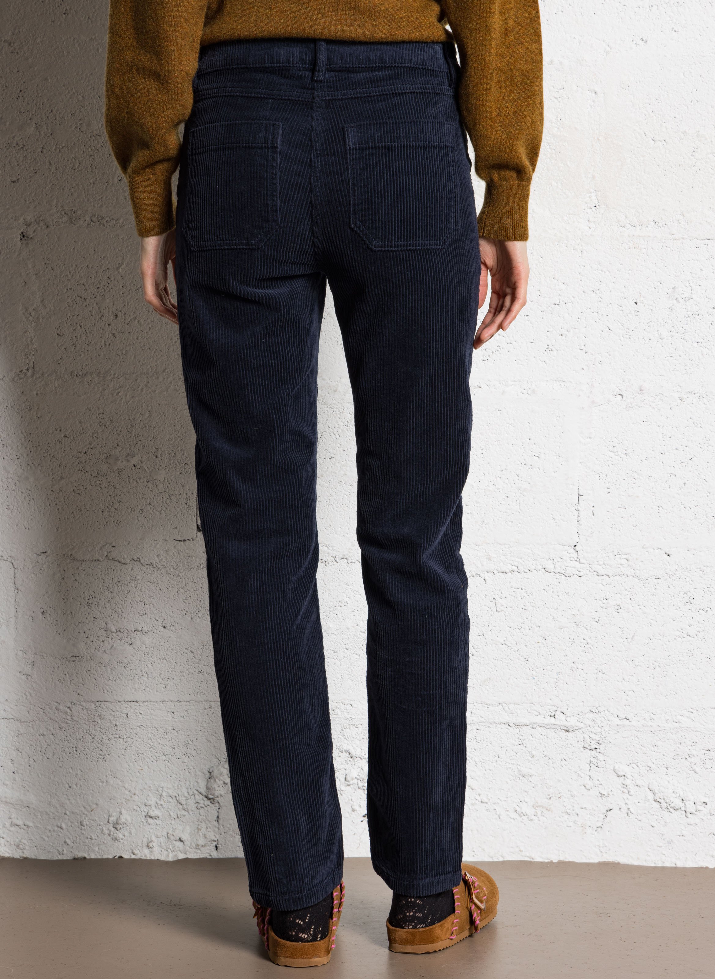 Pantalon chino en coton mélangé nalla MAISON 123 Violet