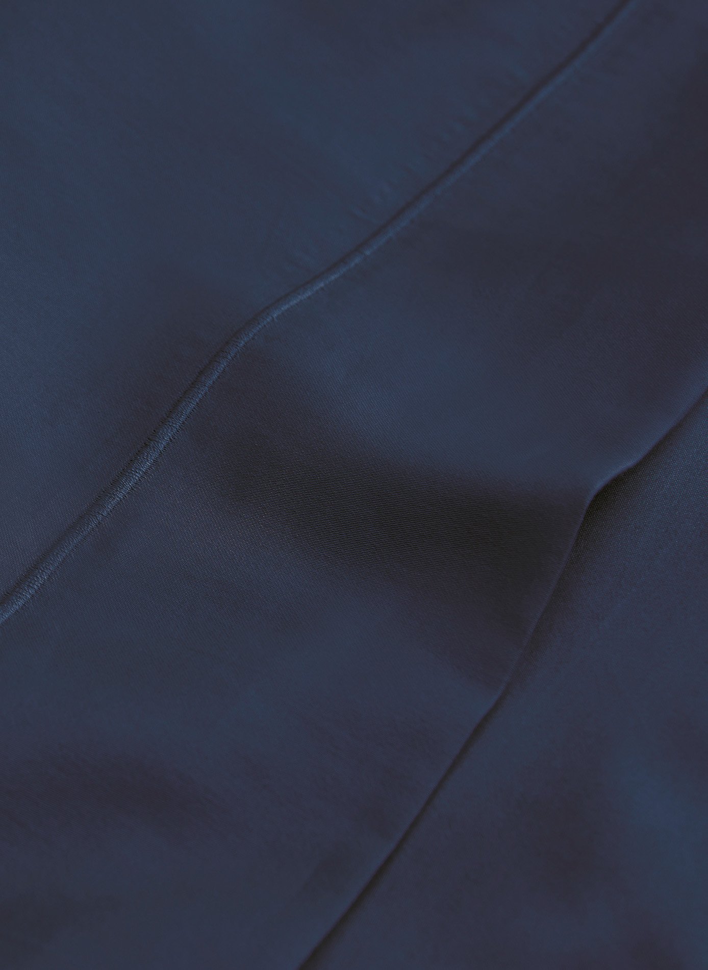 Drap plat eclat nuit ANNE DE SOLENE Bleu