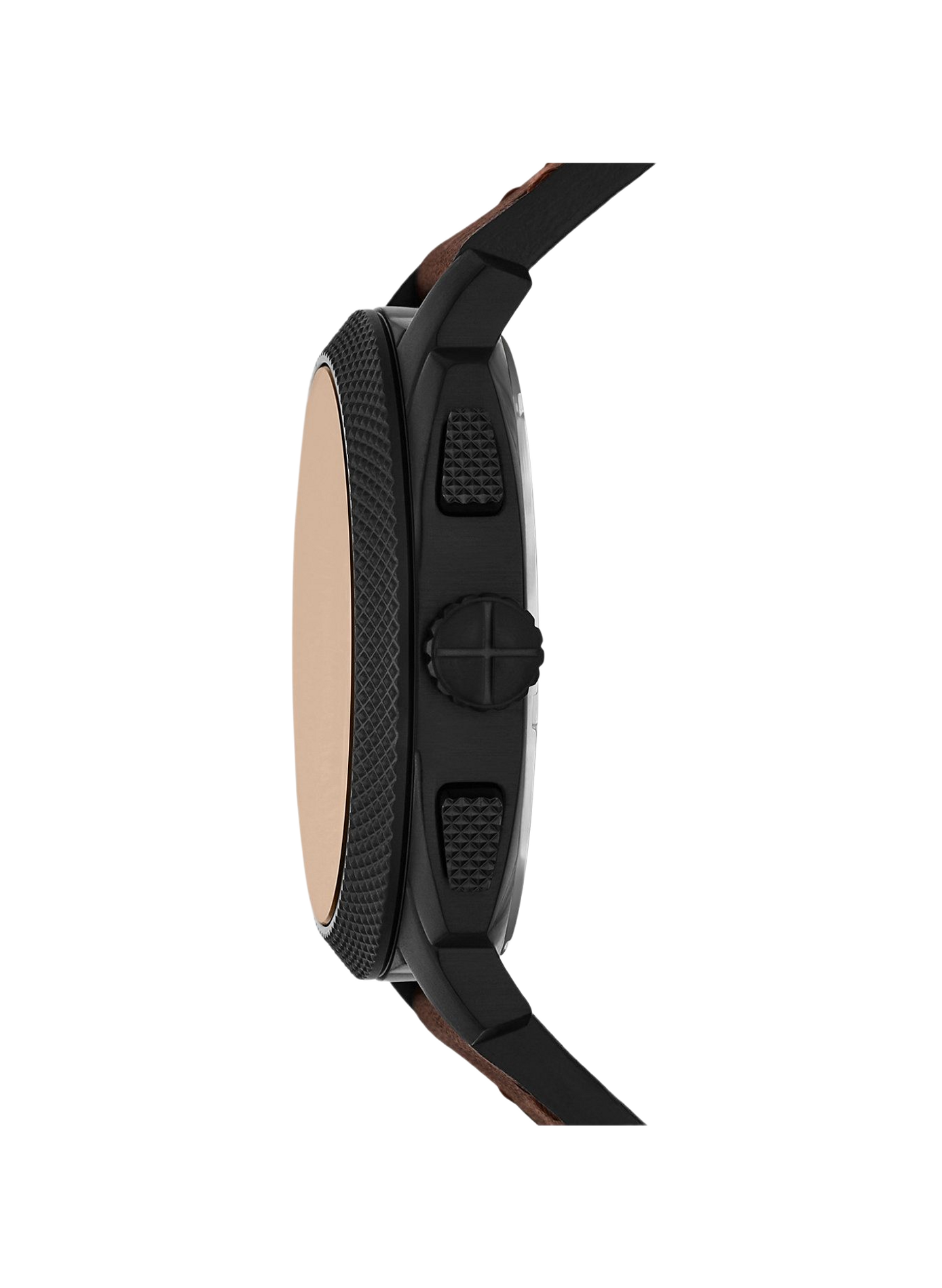 Montre Machine bracelet en cuir FOSSIL Noir