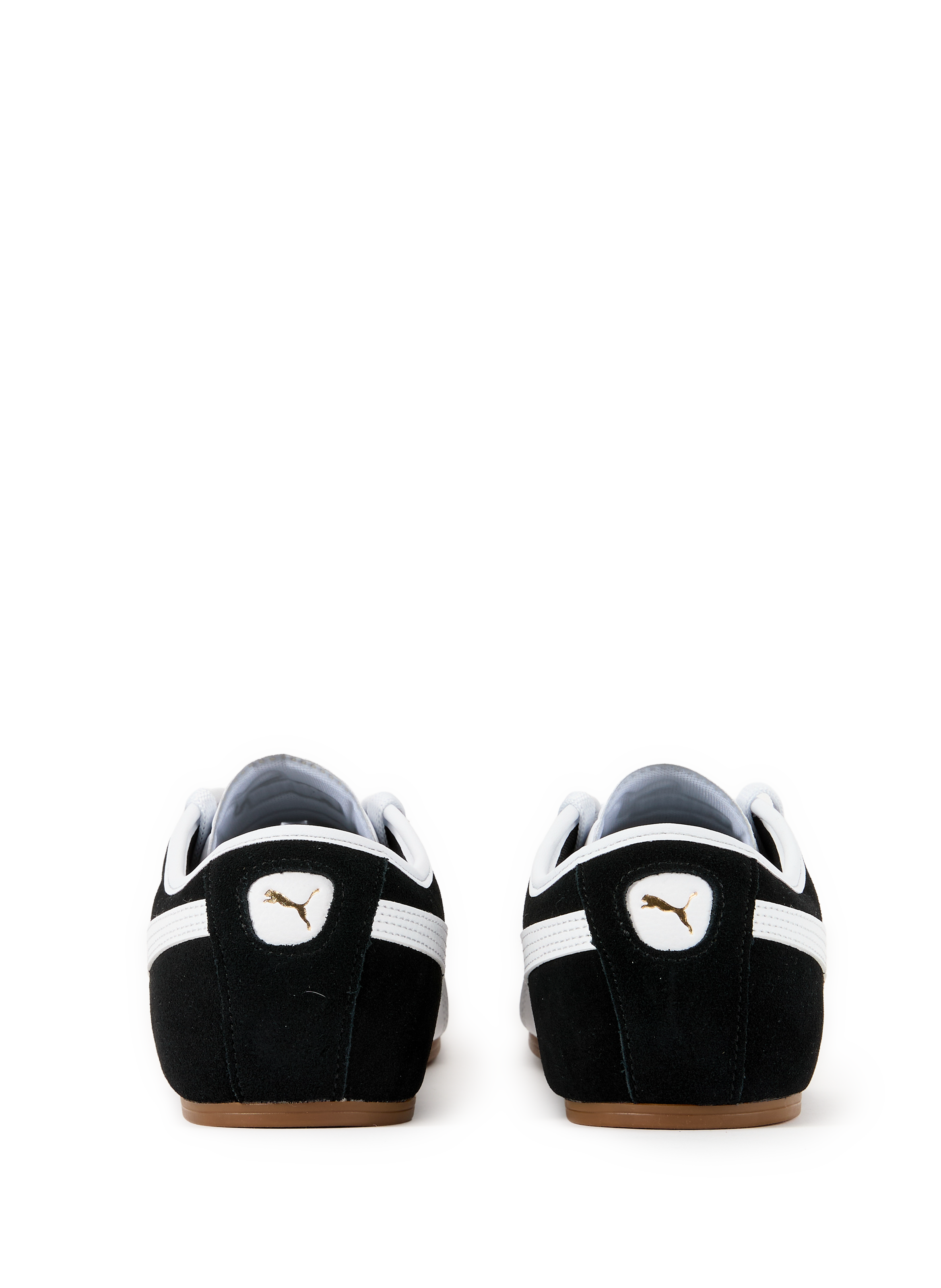 Suede and Mixed Leather Tackle Sneakers PUMA Black