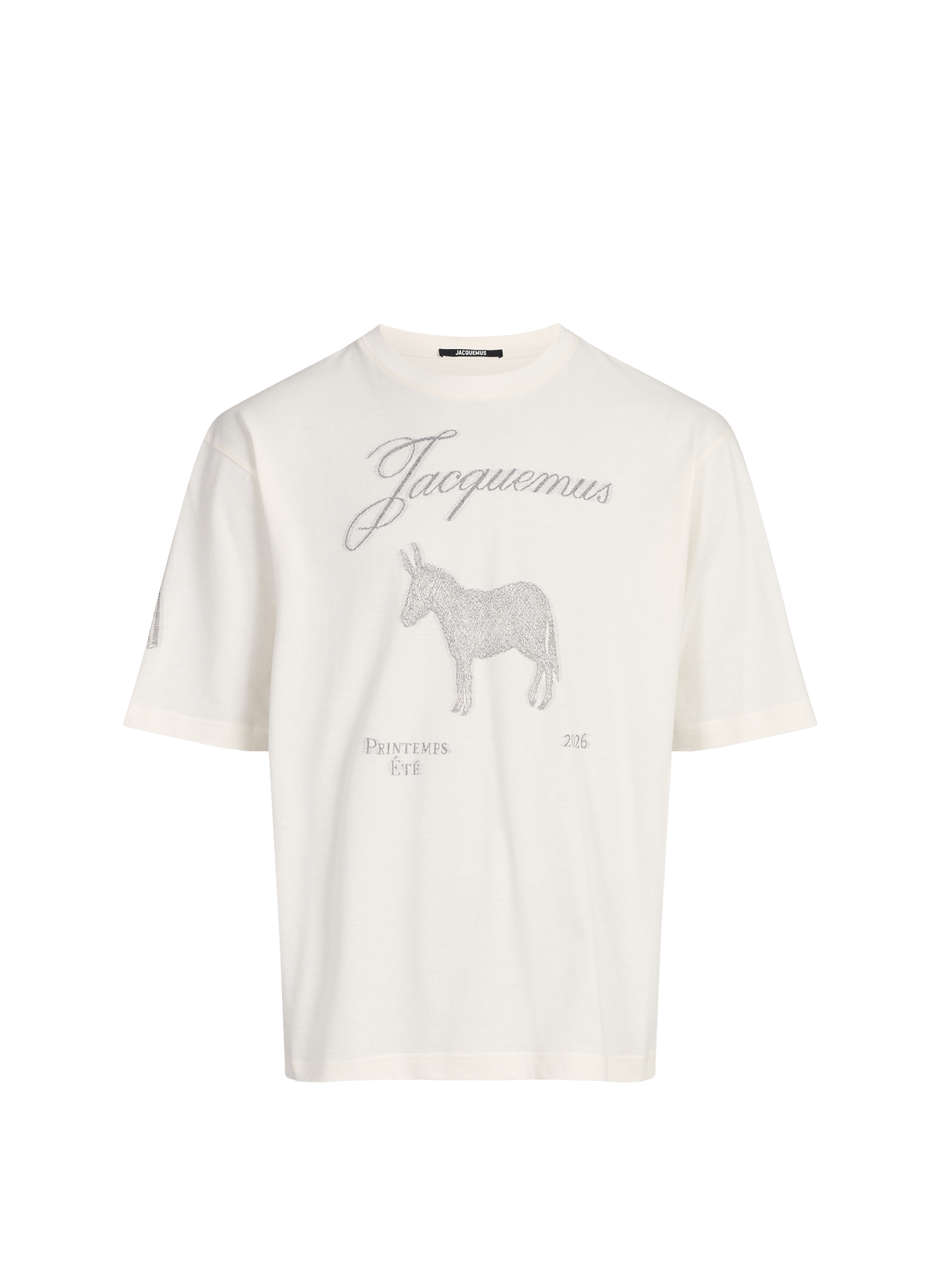 T-shirt à imprimé en coton JACQUEMUS Blanc