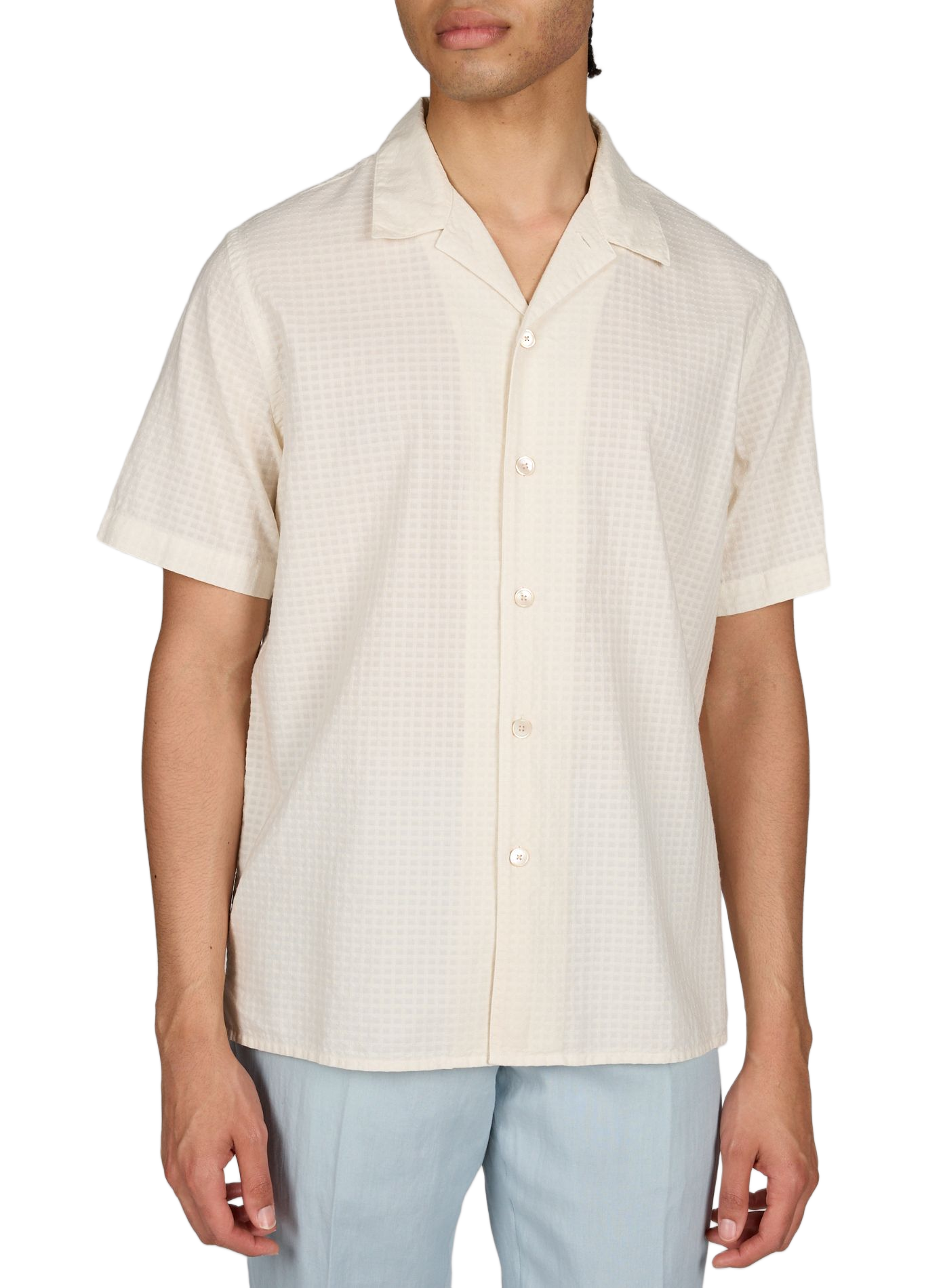 Straight embroidered cotton shirt PAUL SMITH White