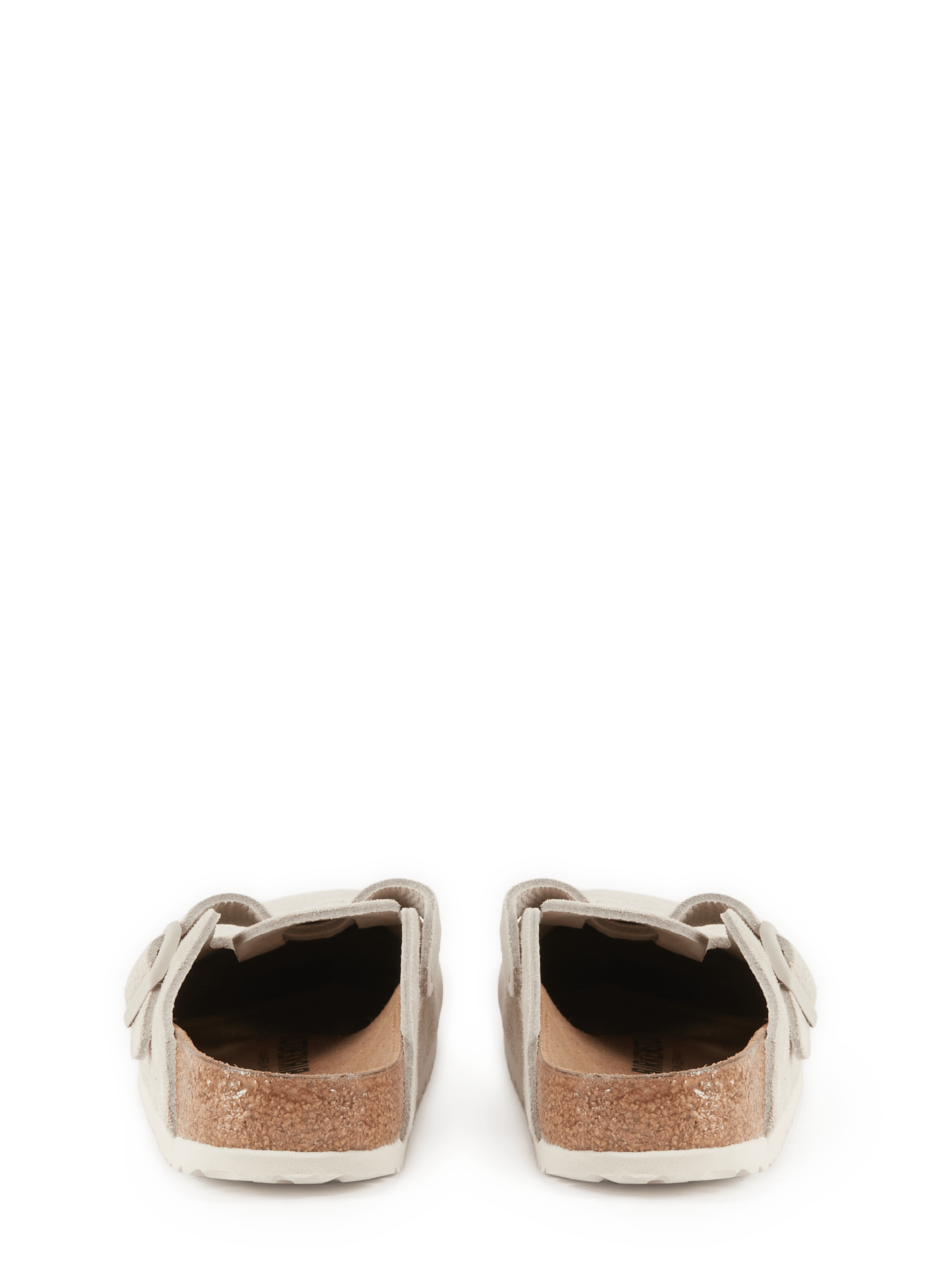 Boston suede leather clogs BIRKENSTOCK Beige