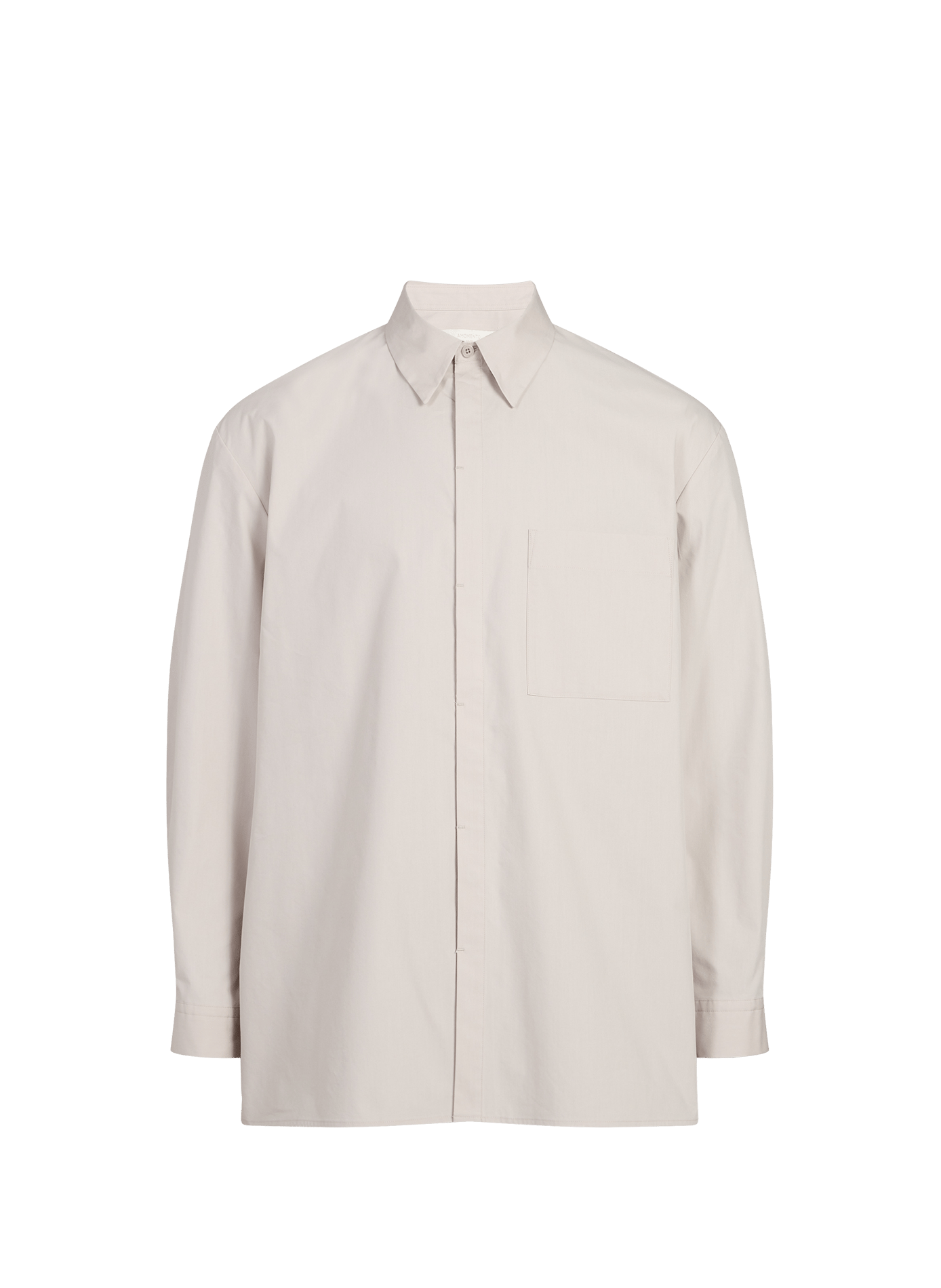 Straight cotton blend Shirt AMOMENTO Beige