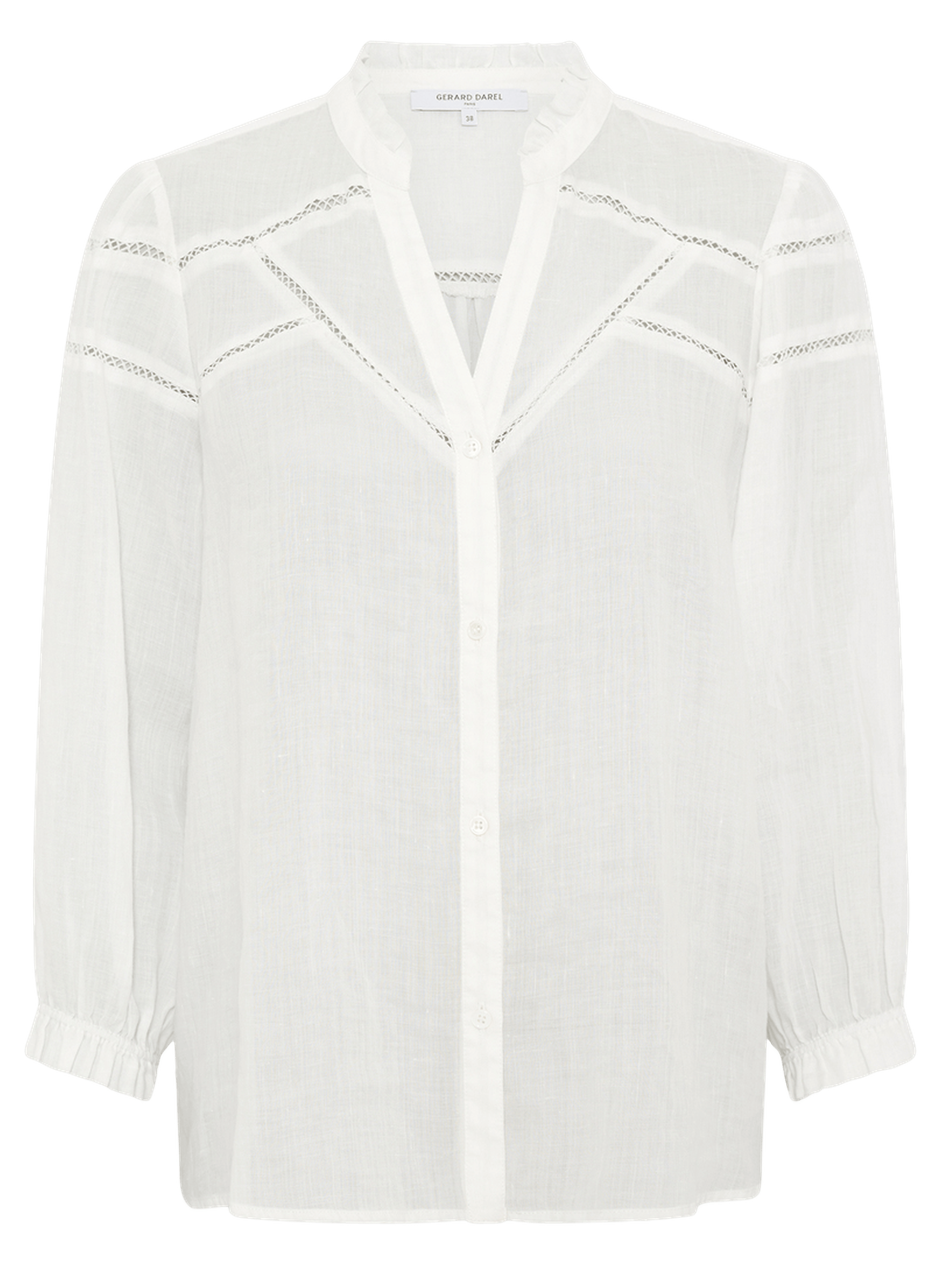 Chemise fine à broderies - cristel GERARD DAREL Beige