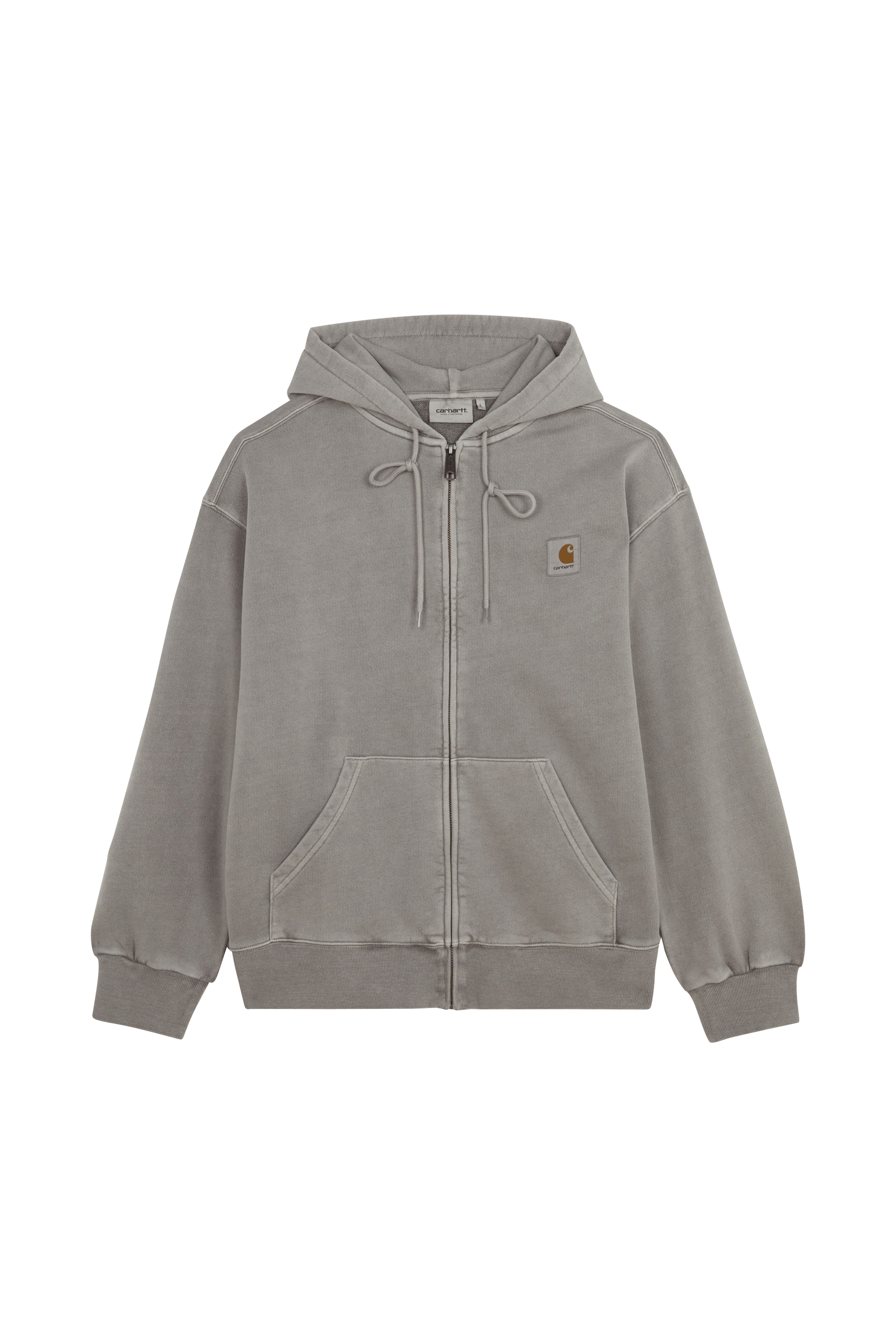 Hoodie zippé hooded nelson CARHARTT WIP Gris
