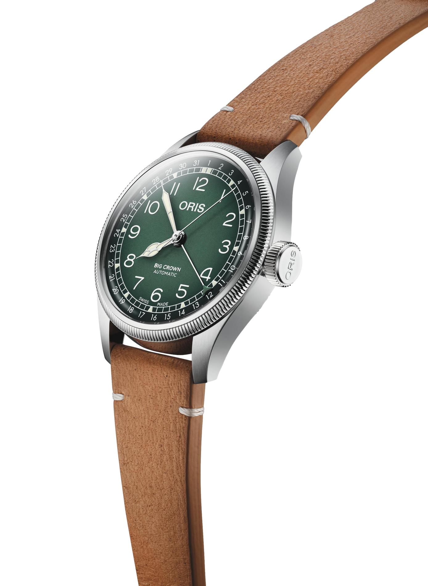 Montre automatique Oris Big Crown Cervo Volante en cuir ORIS Vert