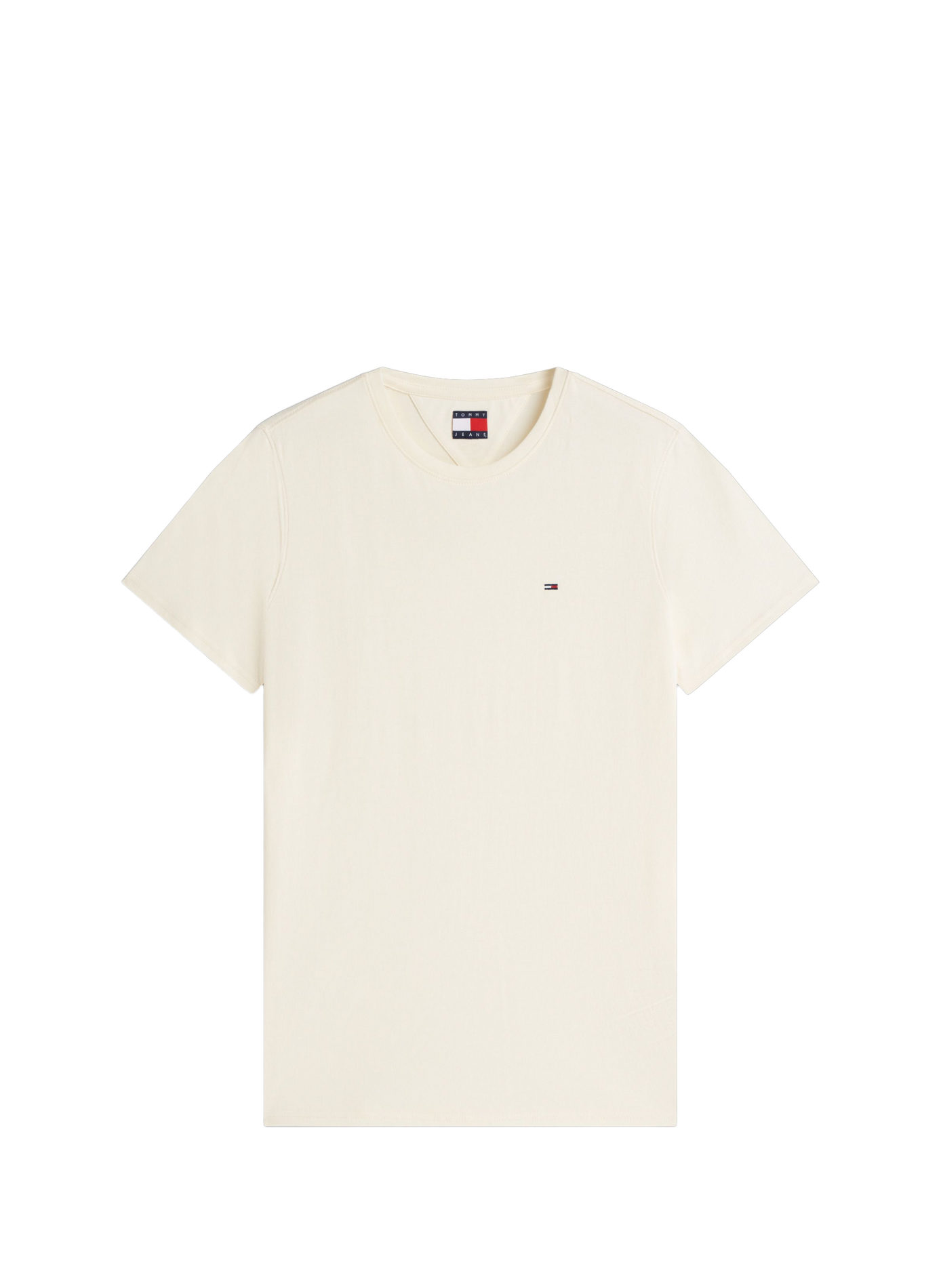 Straight-fit organic cotton T-shirt TOMMY HILFIGER Beige
