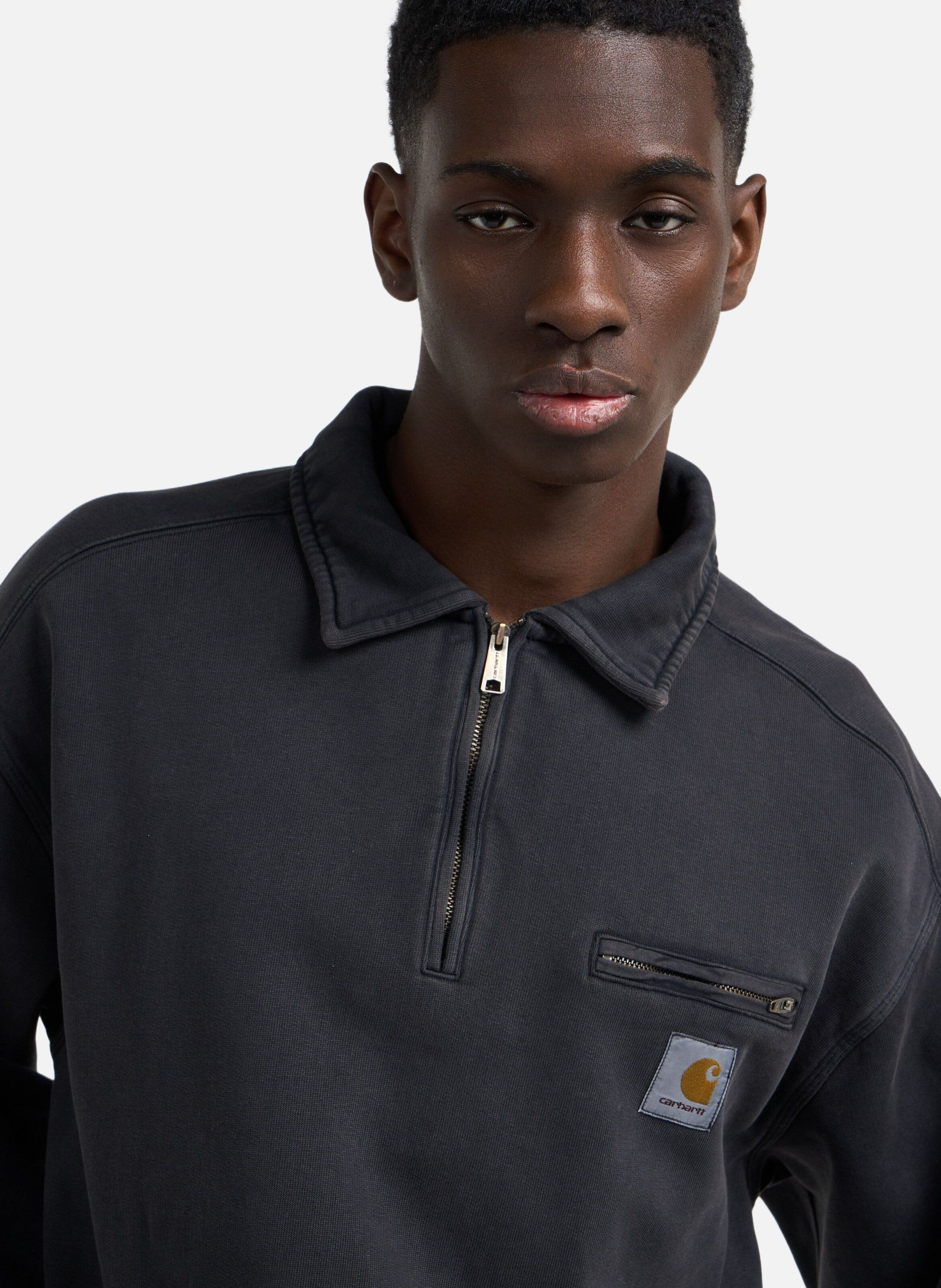 Sweat zippé half zip detroit sweat CARHARTT WIP Noir