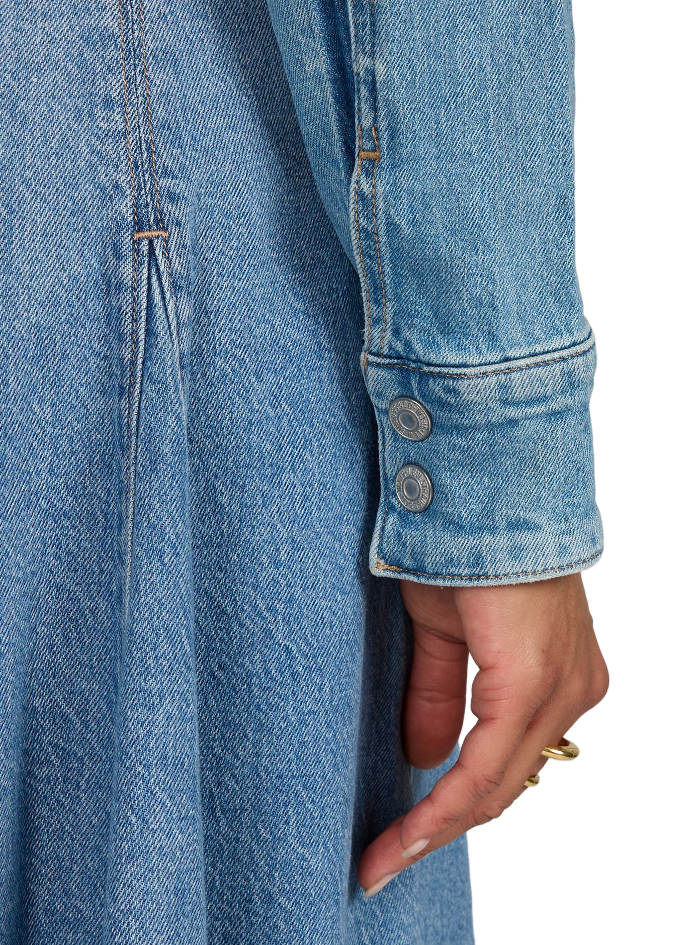 Kurze Baumwollmischungsjacke LEVI'S Blau