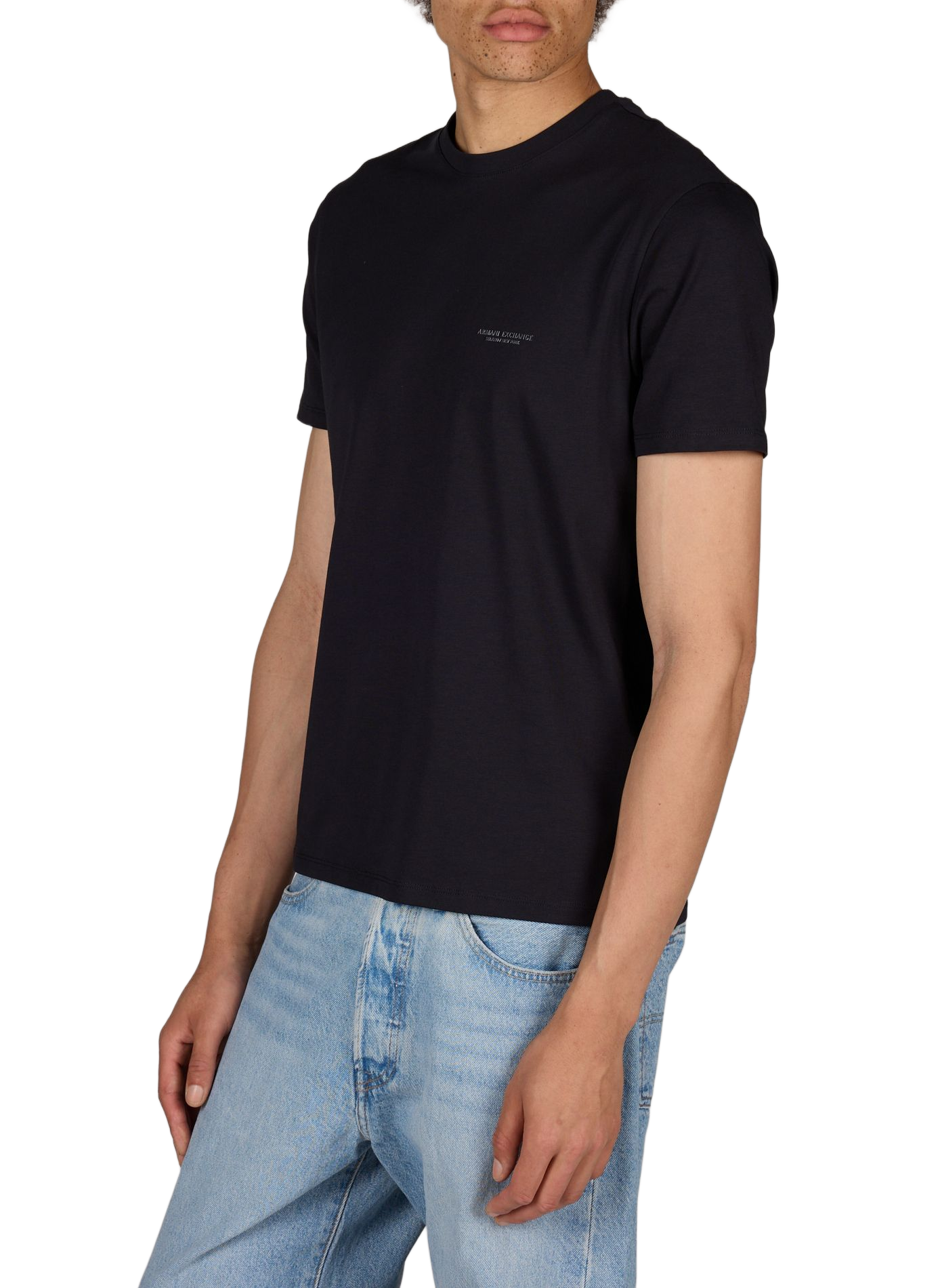 Katoenen T-shirt ARMANI EXCHANGE Blauw