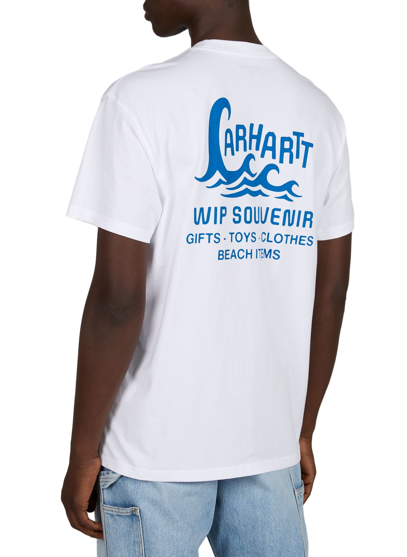 Short-sleeved Waves cotton T-shirt CARHARTT WIP White