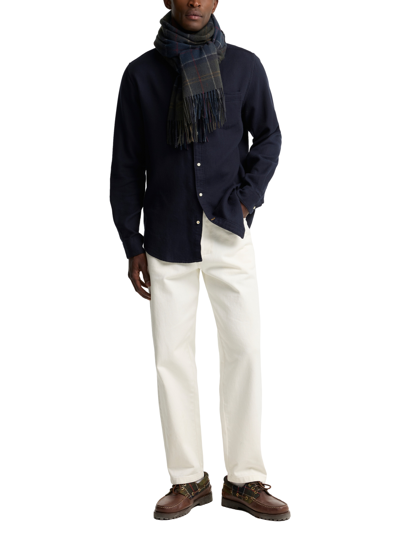 Echarpe à carreaux en laine BARBOUR Multicolore