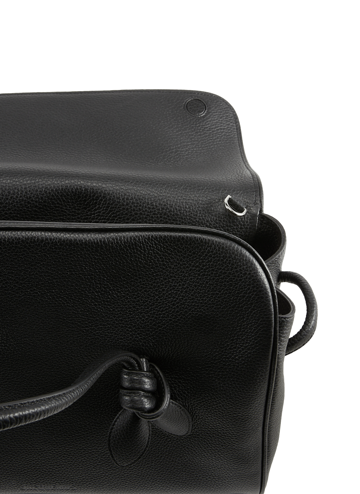 The Grand Turismo soft leather bowling bag JACQUEMUS Black