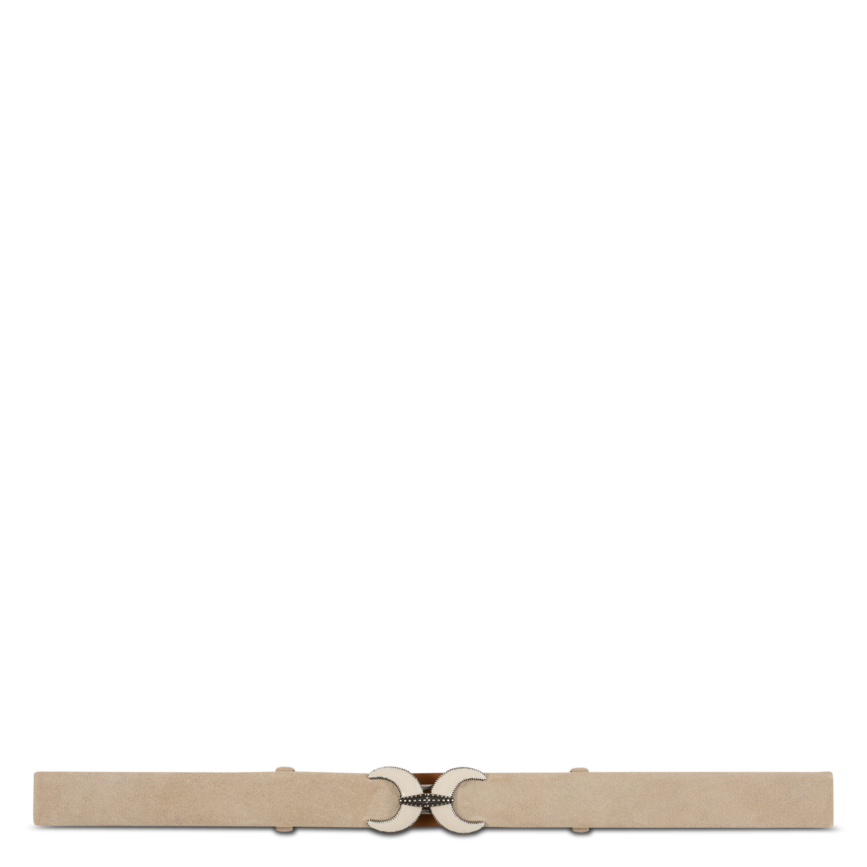 Leren suède tailleriem. BA&SH Beige