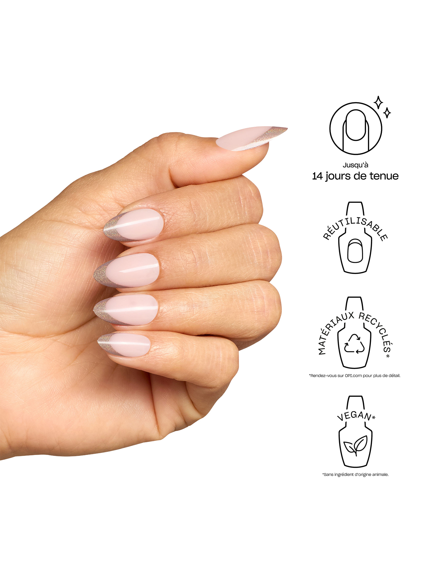 No olvides dejar propina - xPress/On OPI Rose clair & marron