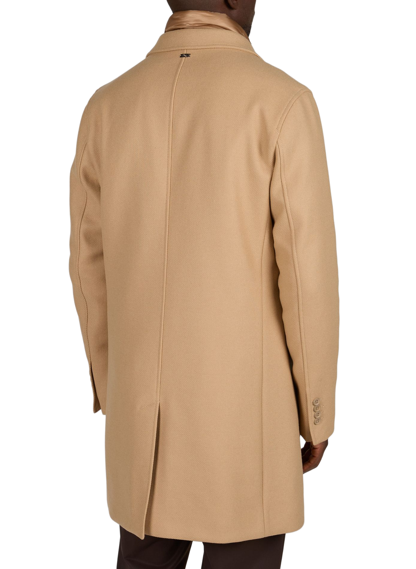 Coat with blended wool lining HERNO Brown