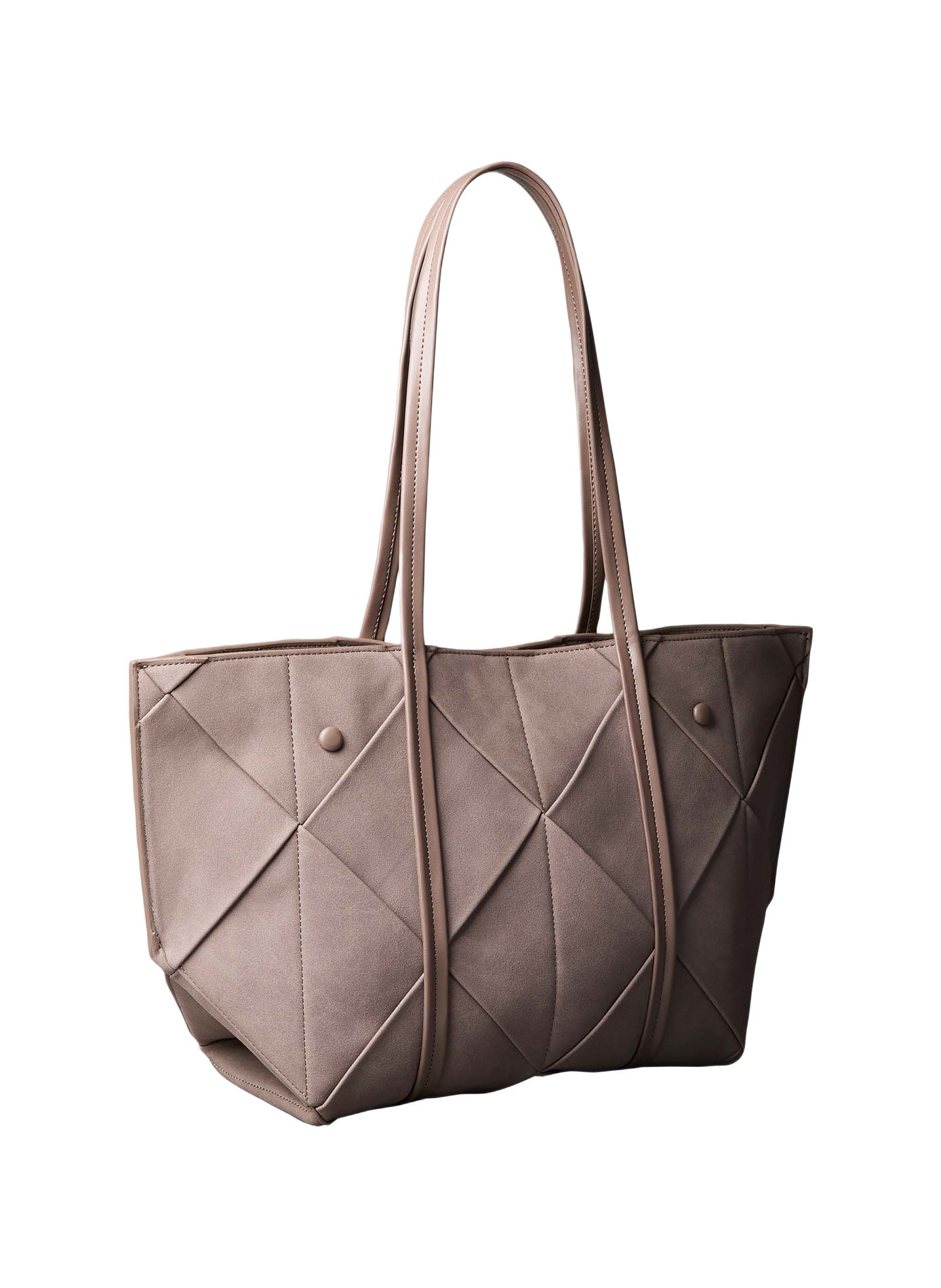 Suede tote bag CALVIN KLEIN Beige