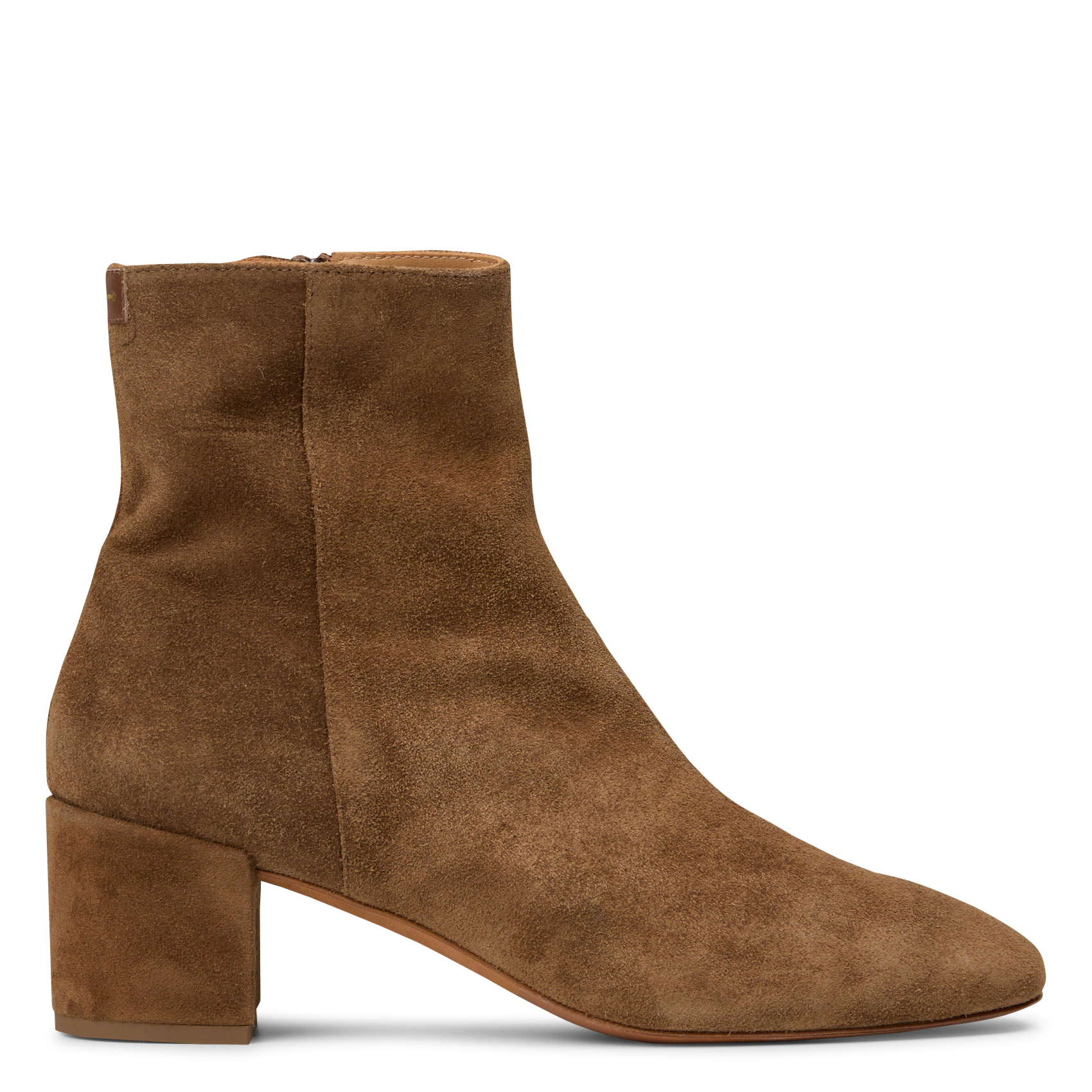 Bottines unies en cuir suédé deka ANTHOLOGY Marron