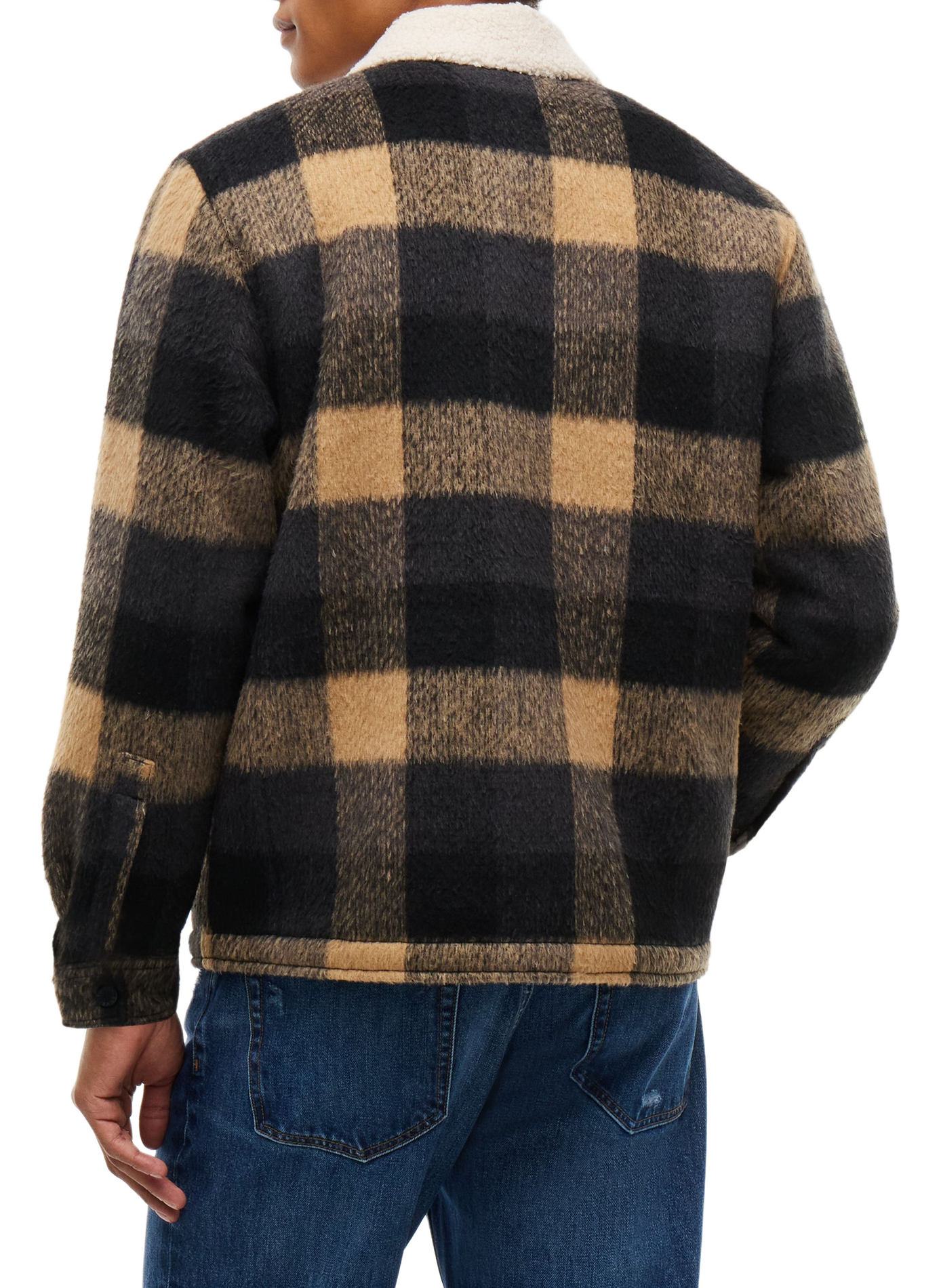 Surchemise oversize en flanelle brosée TOMMY HILFIGER Noir