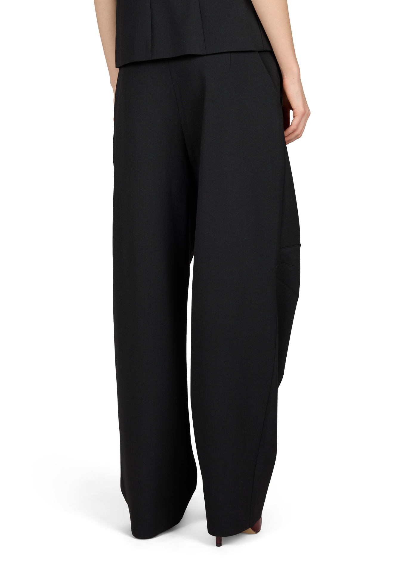 Plain tailored wide-leg trousers COPERNI Black