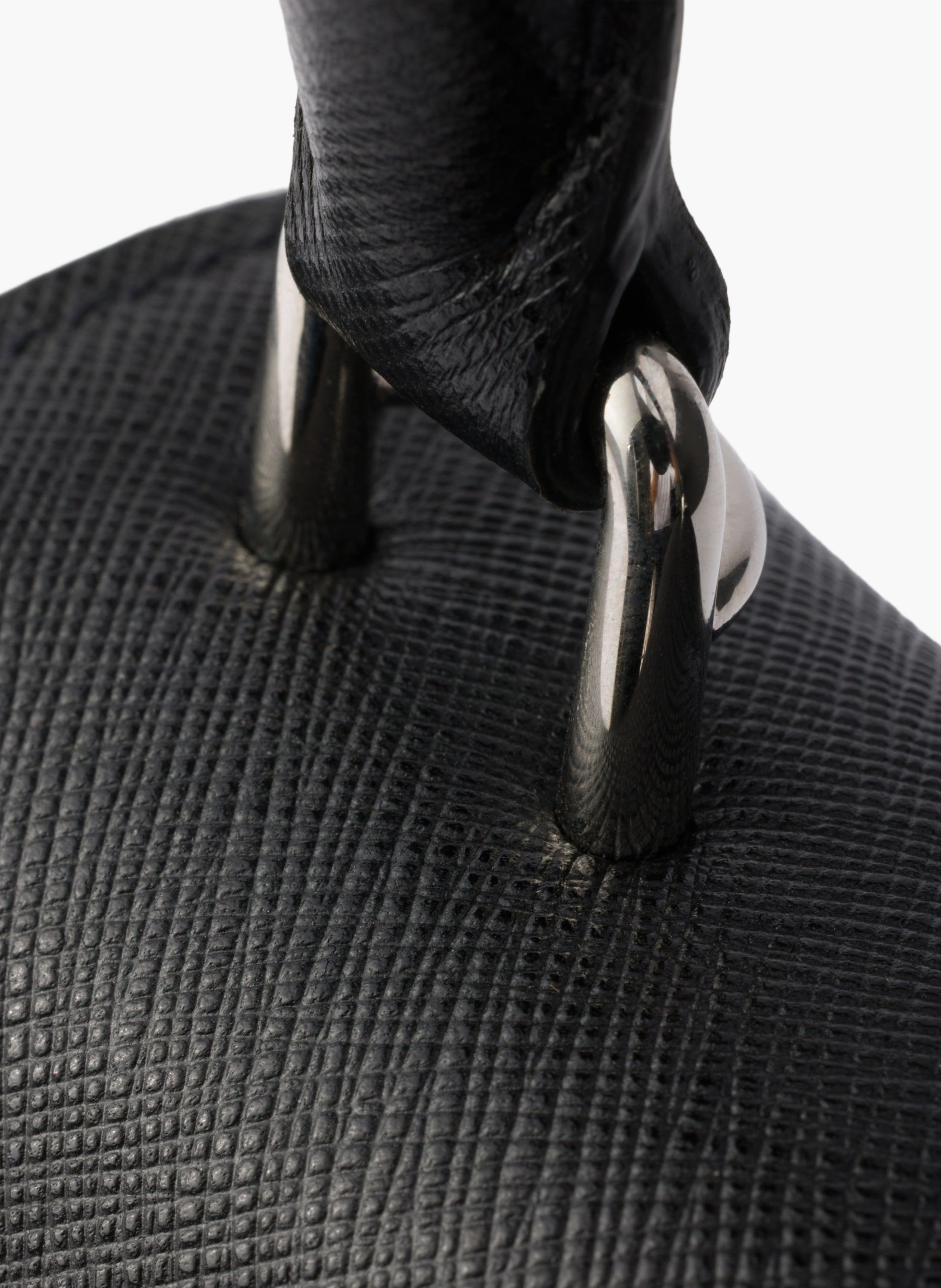 Mini sac prada avoir en cuir saffiano PRADA Noir