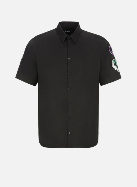 Multi patch cotton shirt BlackRAF SIMONS 
