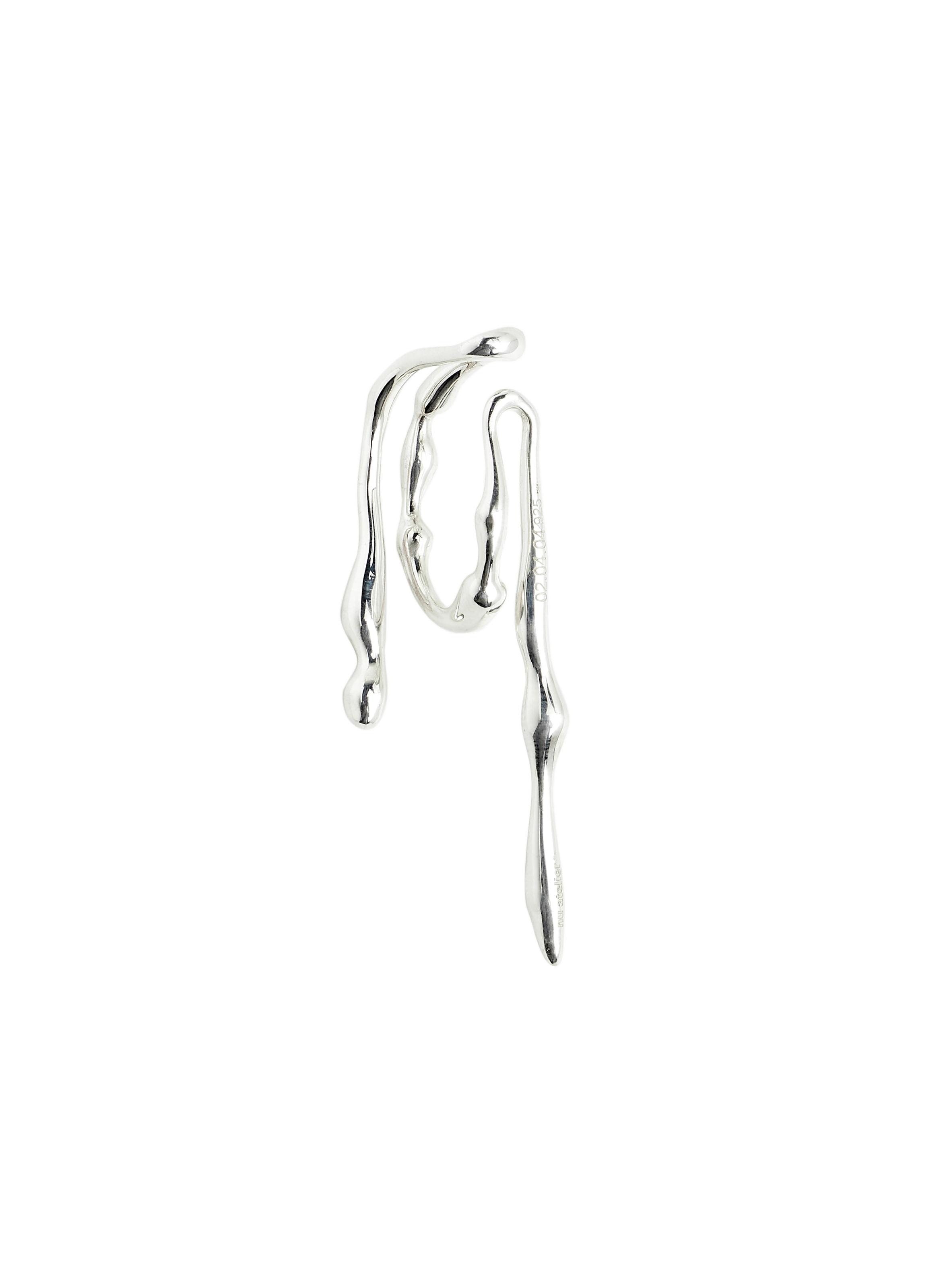 NU ATELIER Gravity silver ear cuff Silver