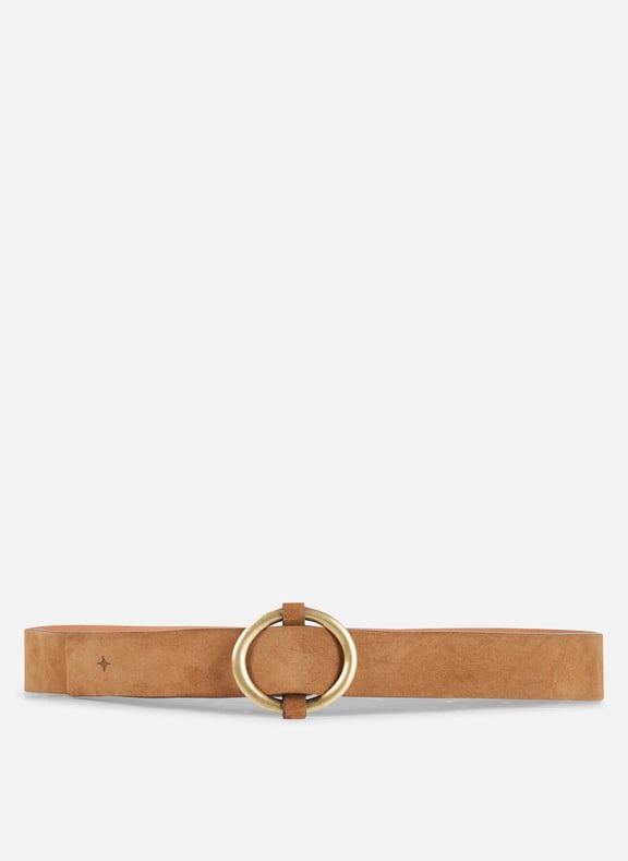Ceinture en cuir tisao su Marron by SESSUN SESSUN Ceinture en cuir tisao su Marron
