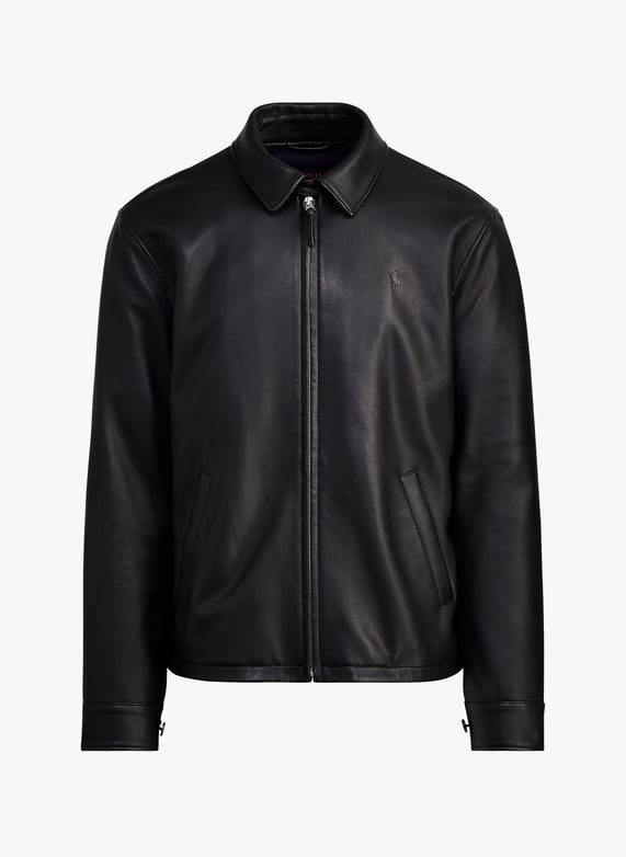 Leather jacket | Black by POLO RALPH LAUREN Leather jacket Black