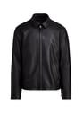Leather jacket | Black by POLO RALPH LAUREN POLO RALPH LAUREN Leather jacket | Black
