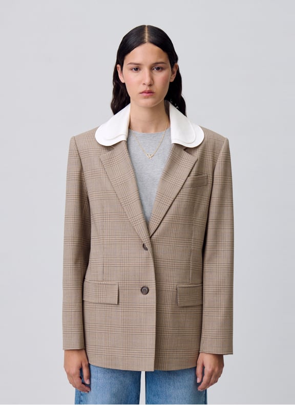 Veste de tailleur à carreaux Multicolore by CLAUDIE PIERLOT CLAUDIE PIERLOT Veste de tailleur à carreaux Multicolore