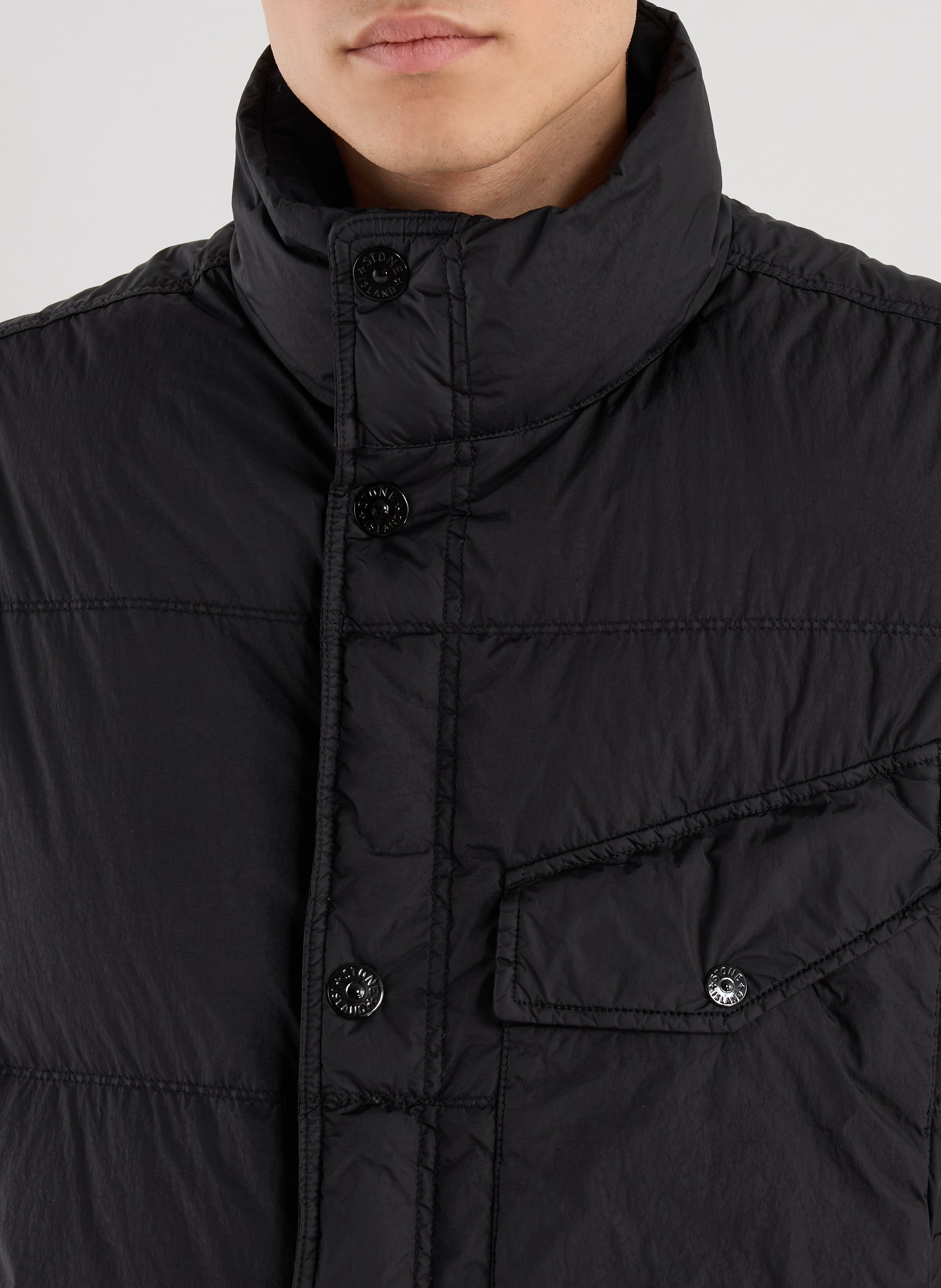 Down gilet STONE ISLAND Black