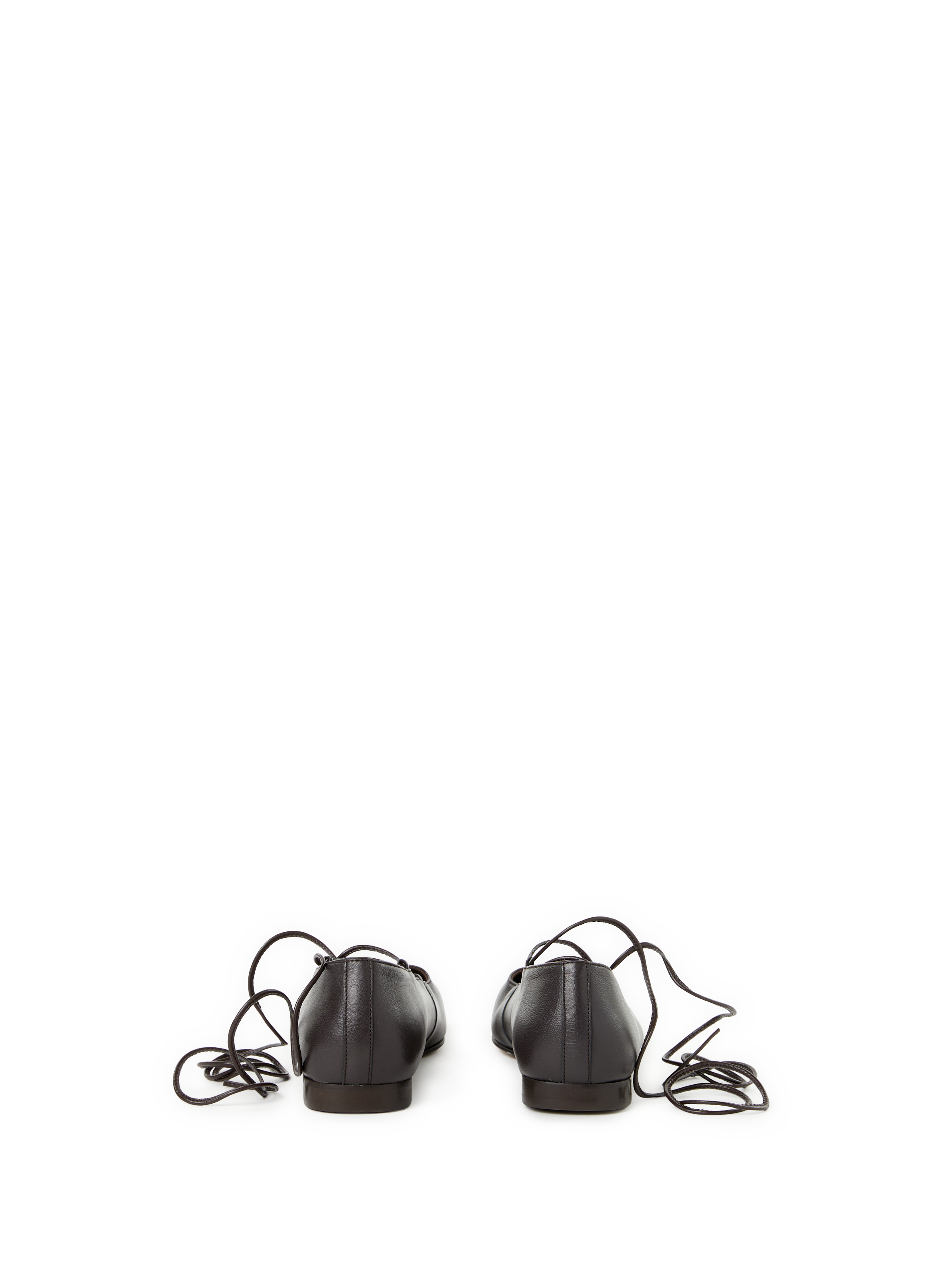 Ballerines Dalila à lacets en cuir  SAISON 1865 Noir