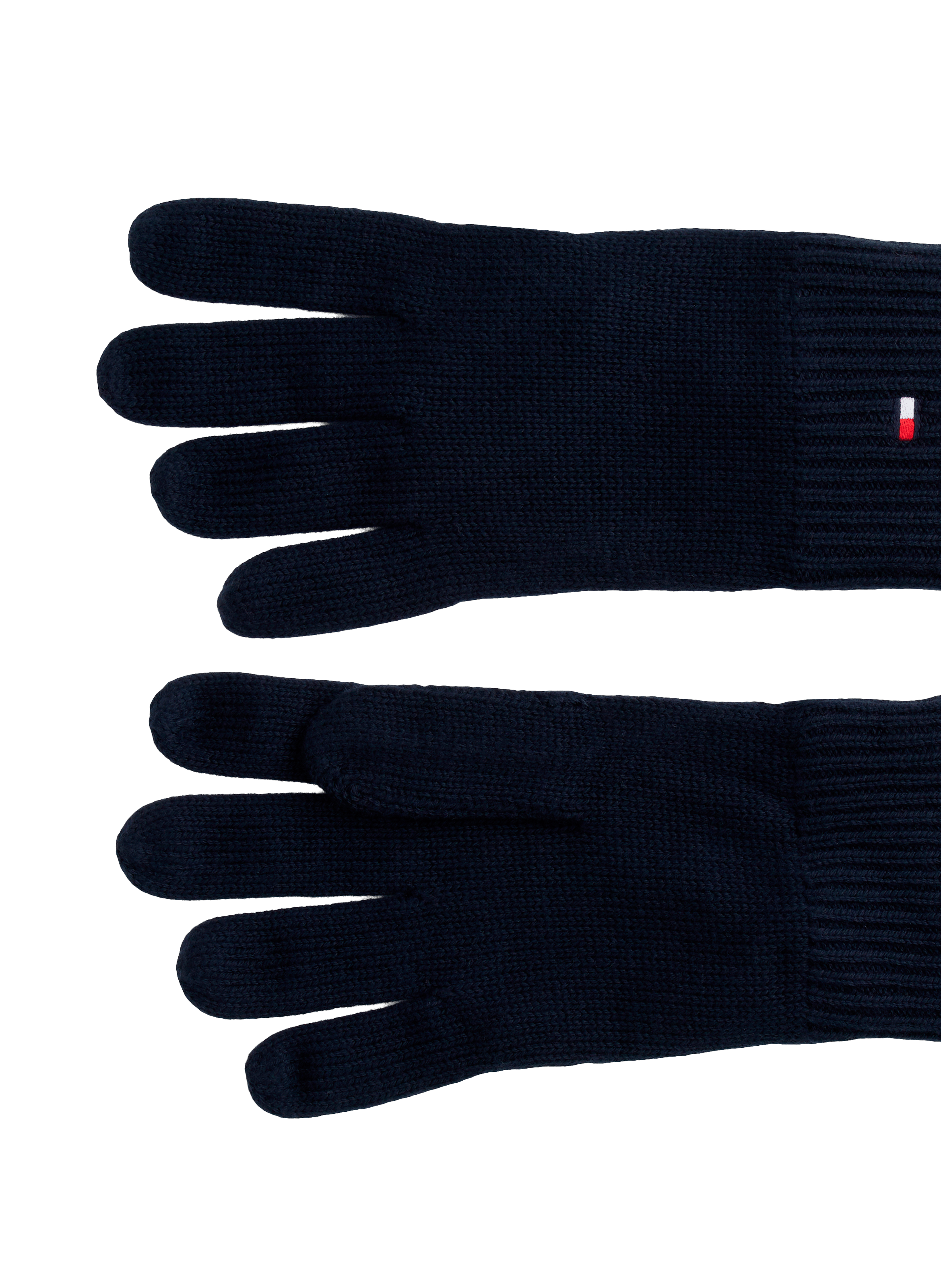 Embroidered gloves with cashmere TOMMY HILFIGER Blue