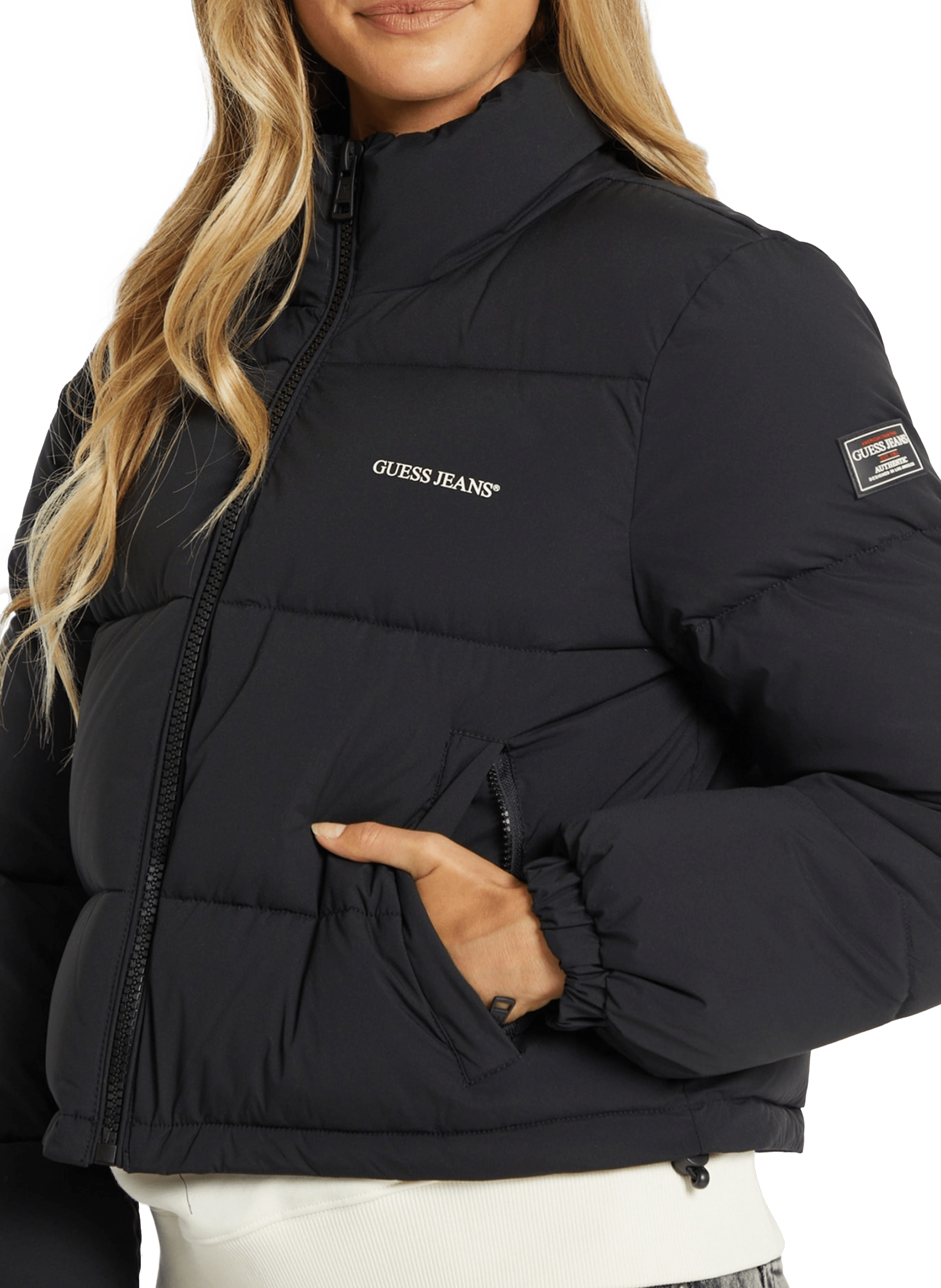 Doudoune à logo GUESS Noir