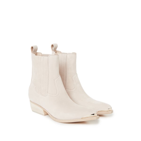 Bottines à talon en cuir velours Lanna 2