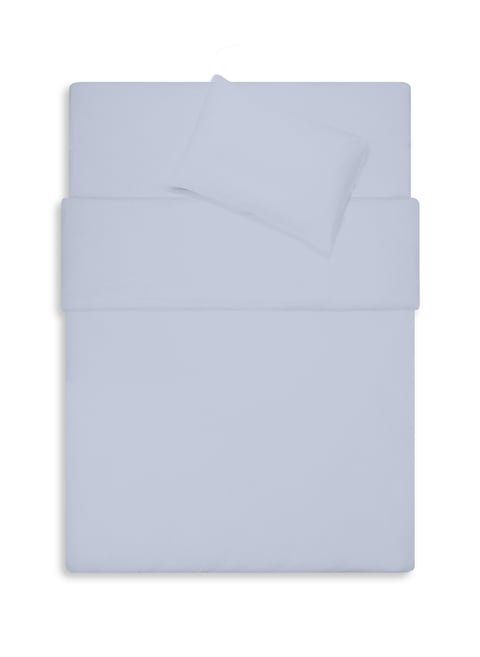Housse de couette en gaze de coton BleuAU PRINTEMPS PARIS Housse de couette en gaze de coton BleuAU PRINTEMPS PARIS