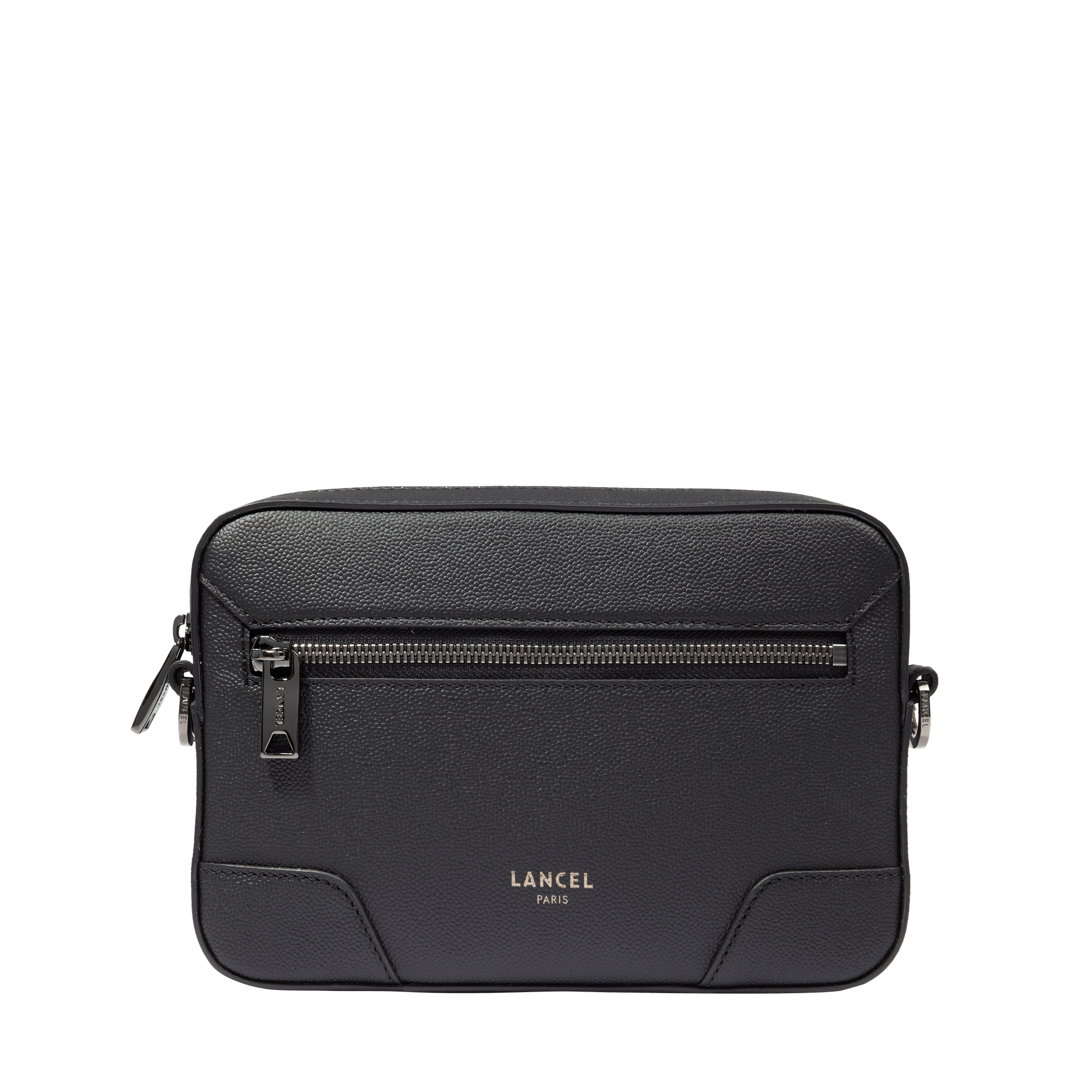 Sac caméra charlie de lancel en cuir  Noir
