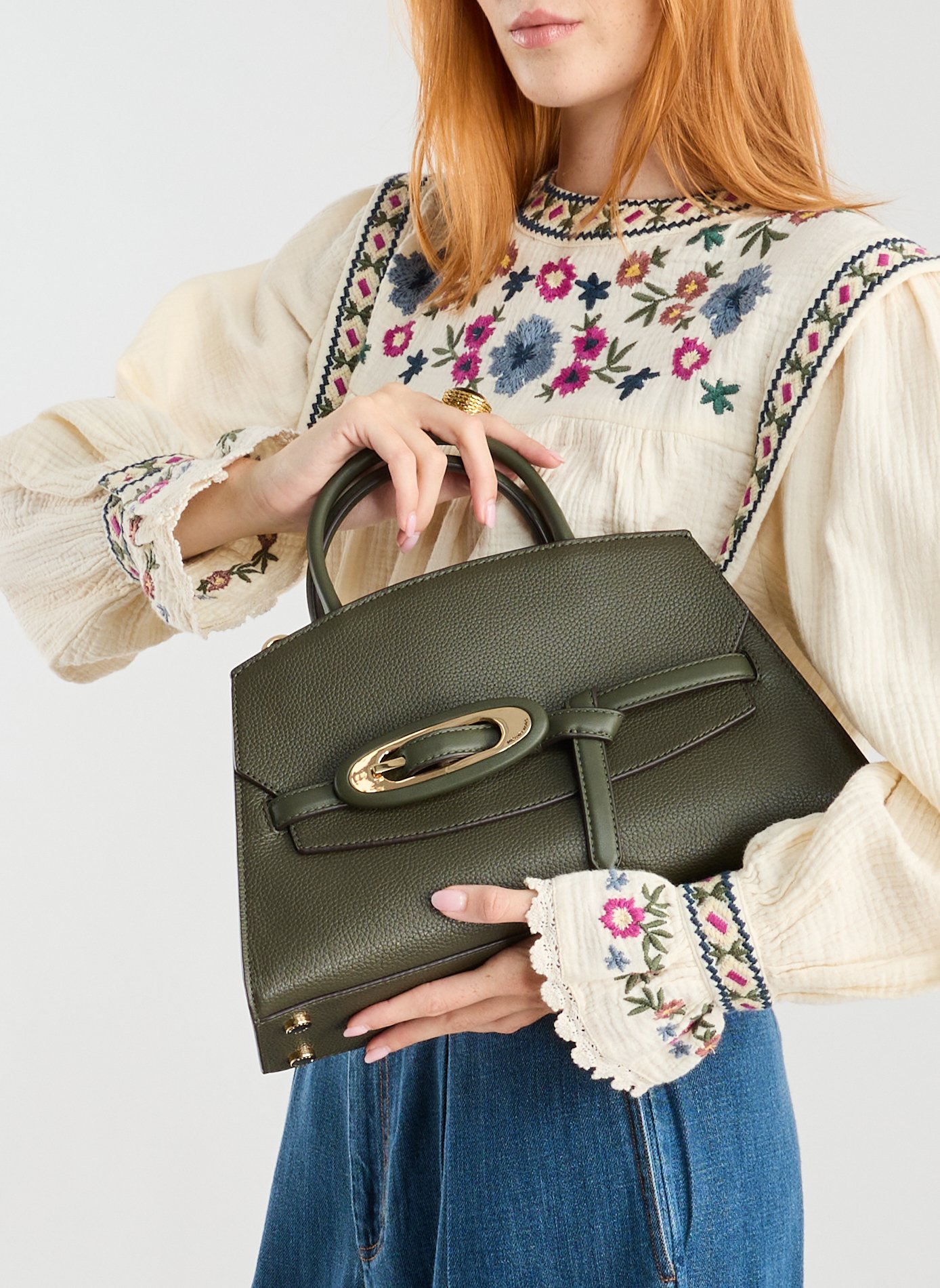 Sac à main Cornelia en cuir  MICHAEL KORS Vert