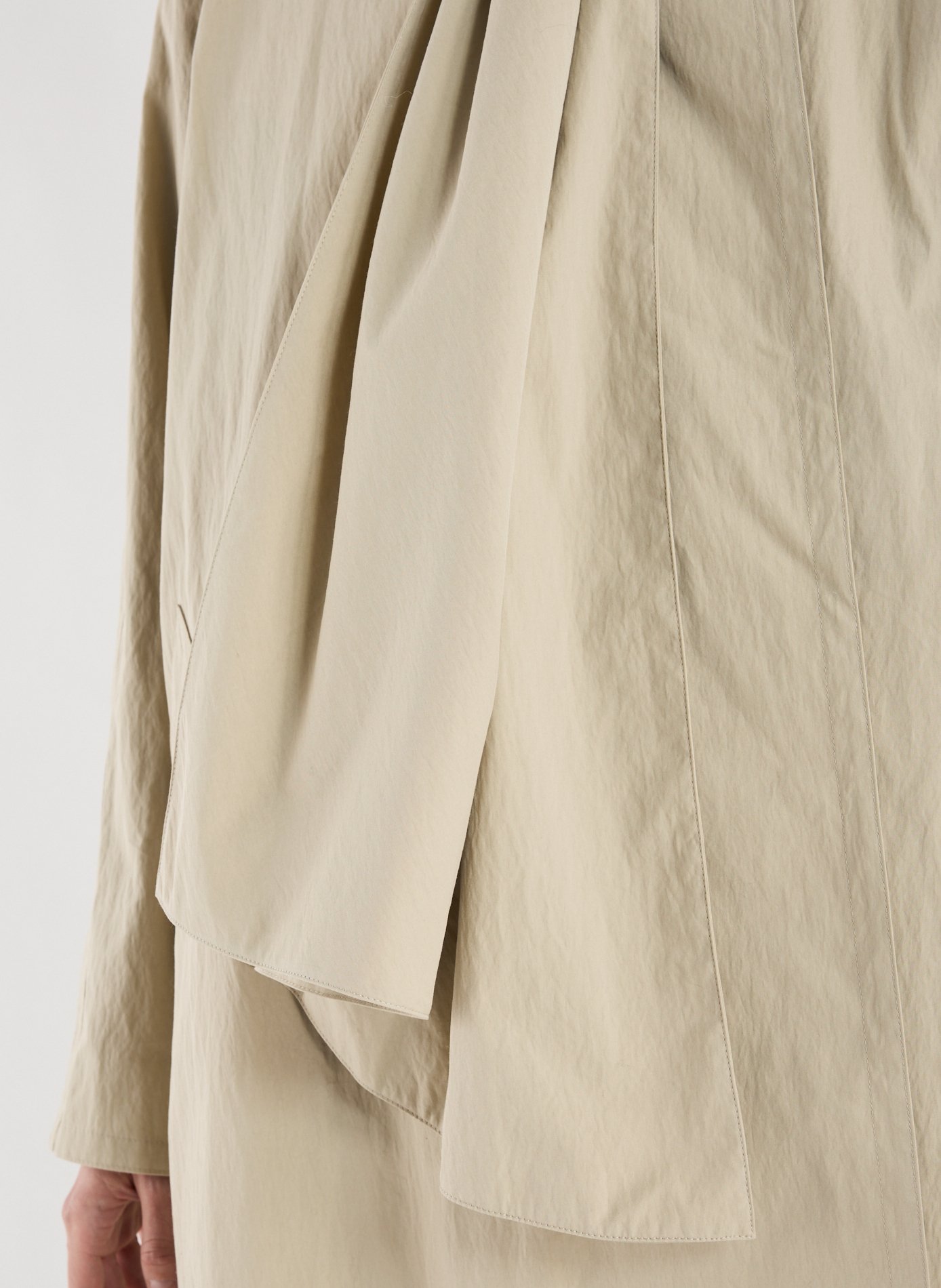 Long coat in blended cotton LE 17 SEPTEMBRE Beige