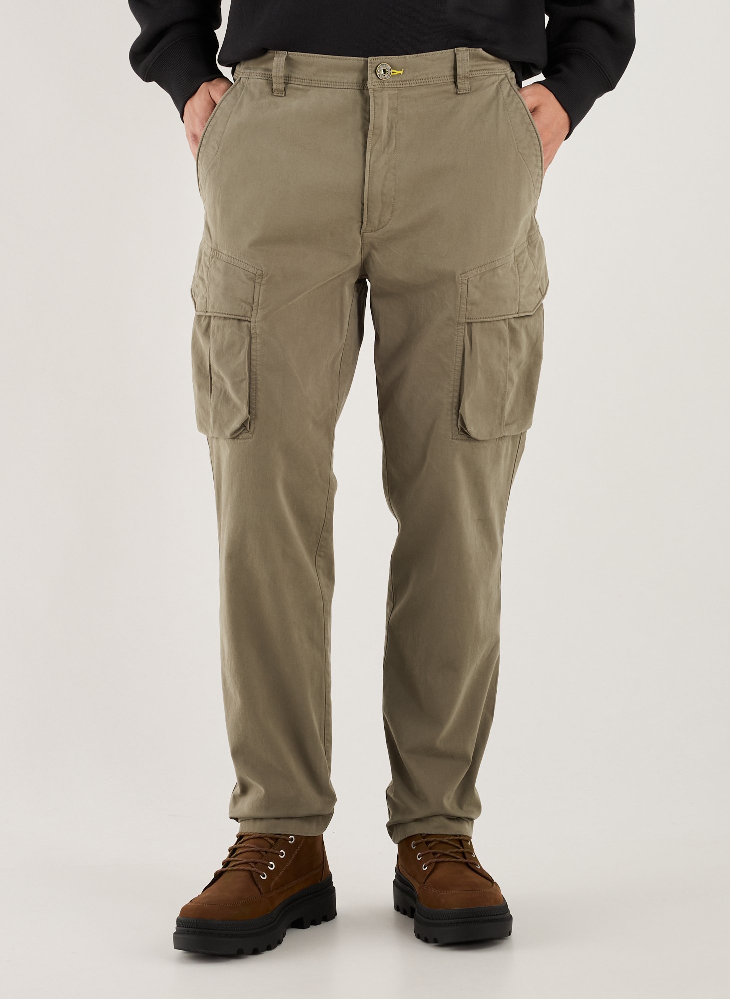 PARAJUMPERS Pantalon cargo en coton  Gris