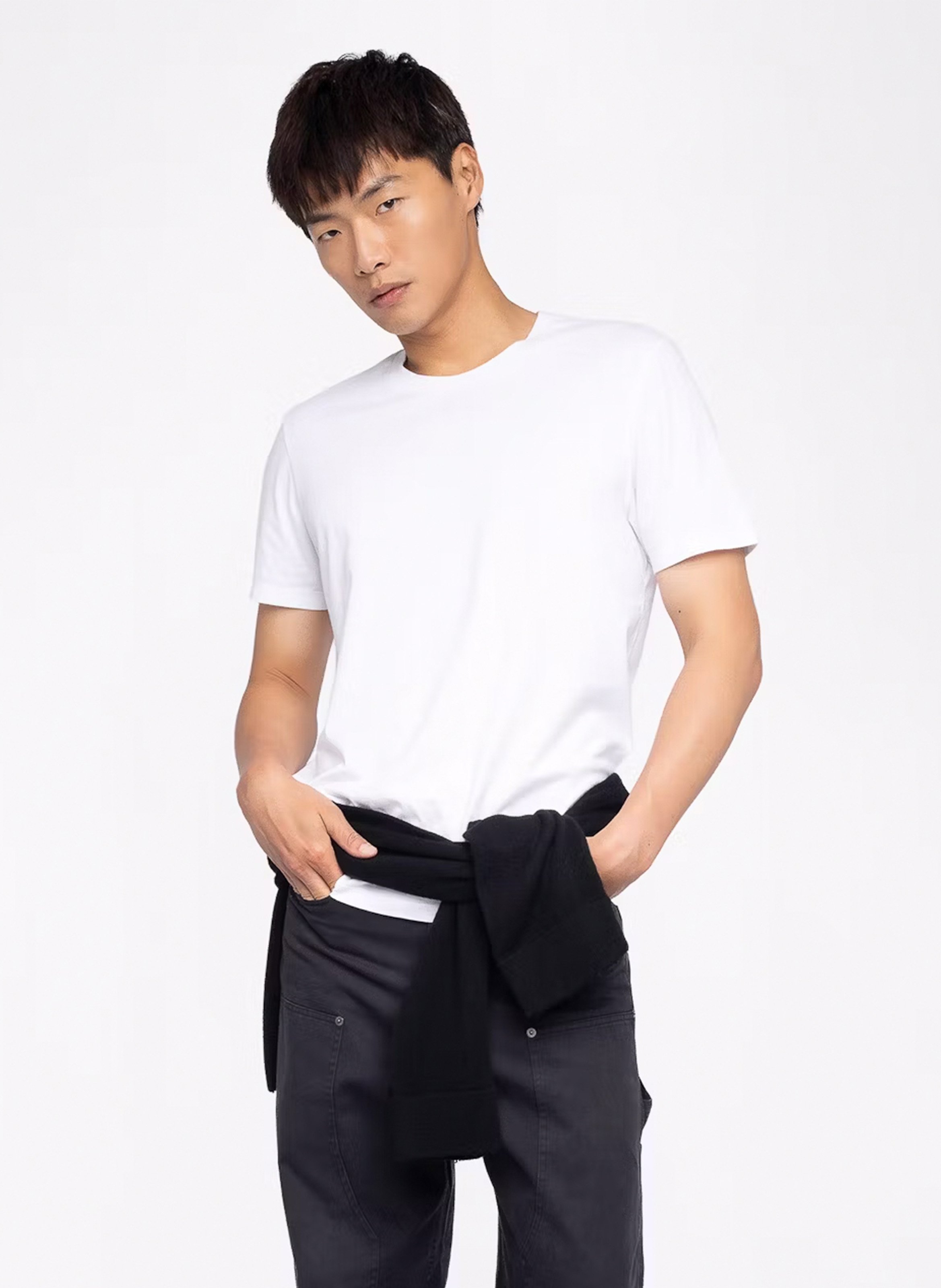 Tee-shirt col rond en coton tommy ZADIG&VOLTAIRE Blanc