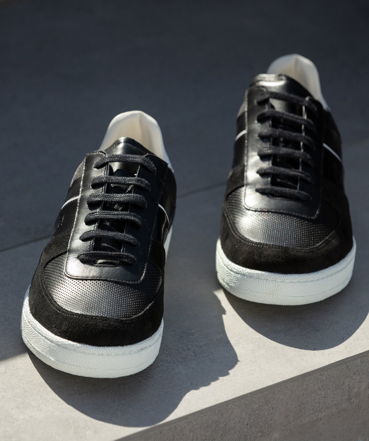Sneakers cuir grant FINSBURY Noir