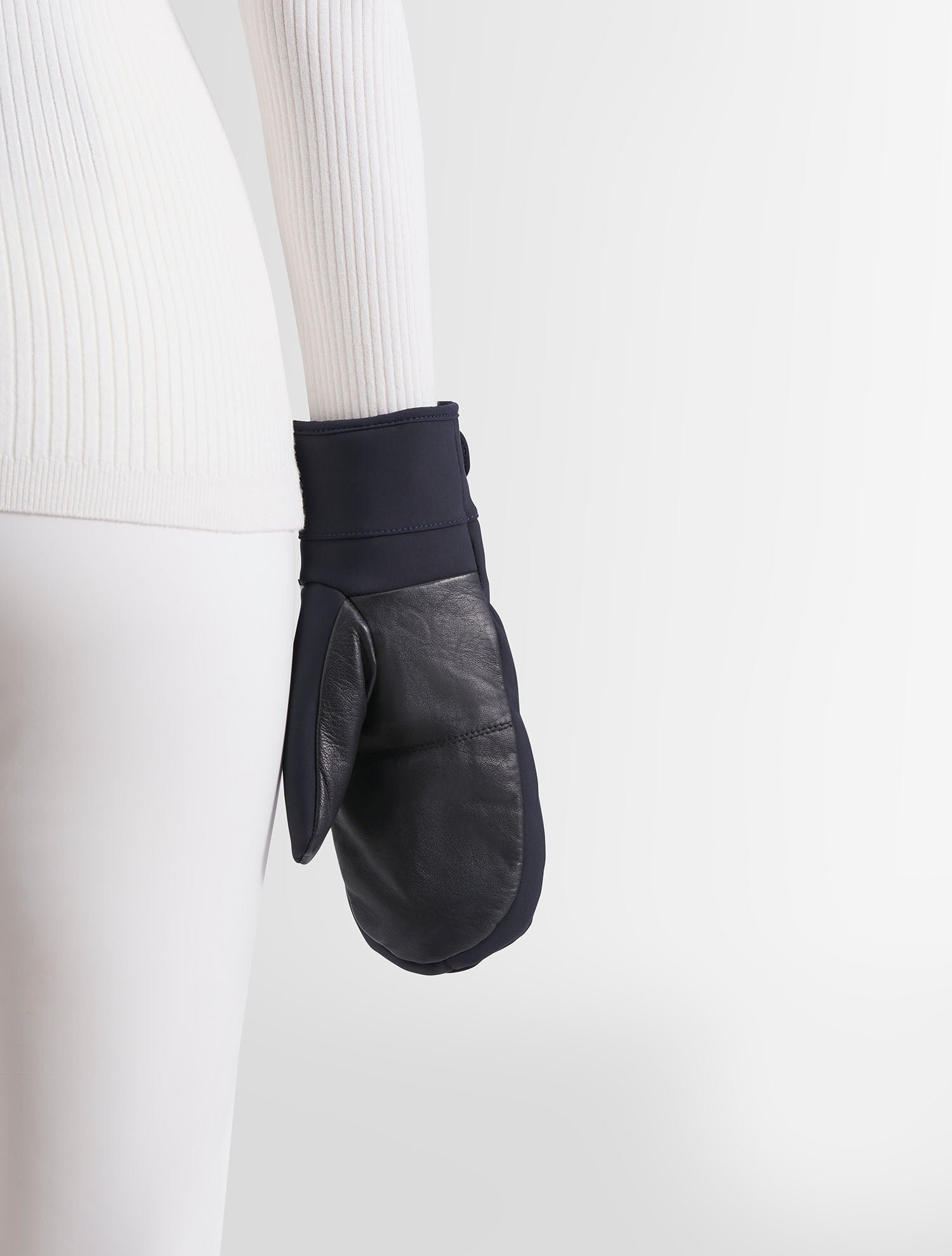 Moufles de ski glacier mitten polyester FUSALP Bleu