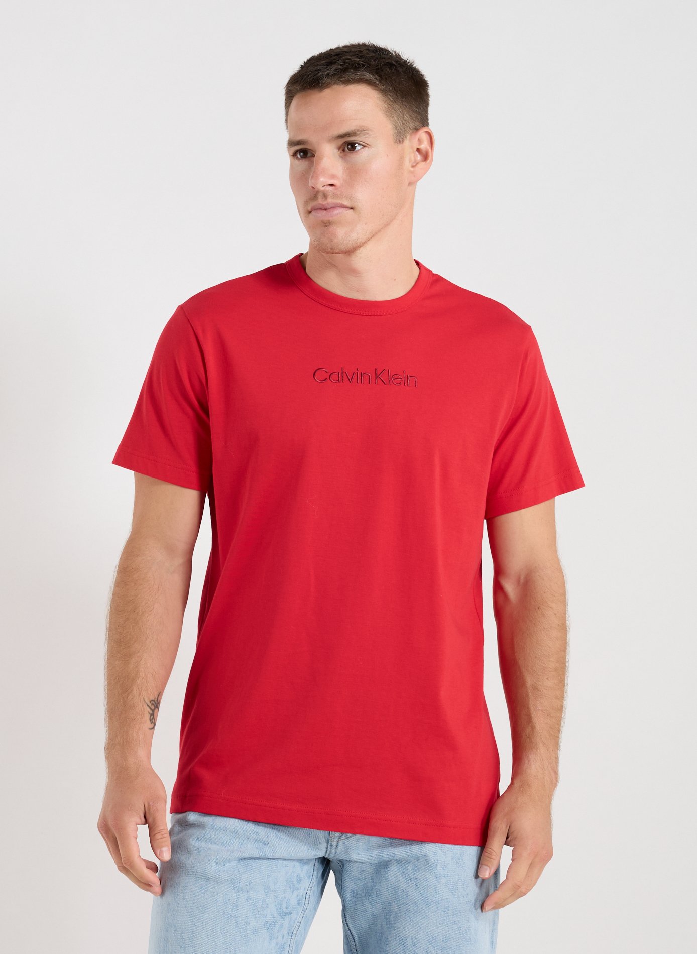 CALVIN KLEIN T-shirt en coton  Rouge